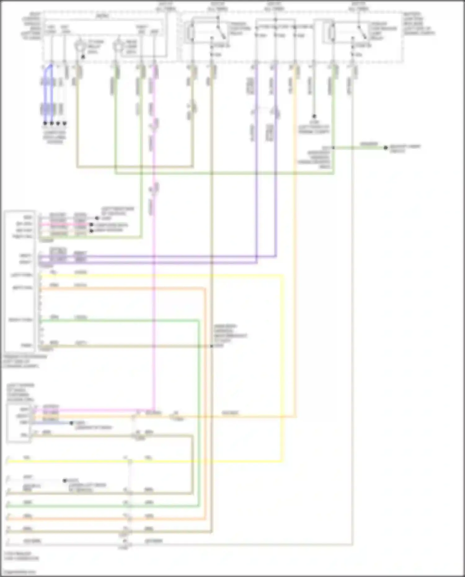 Wiring diagram trailer tow backup lamp relay for Ford Bronco VI (2020-2024) (2 of 2)