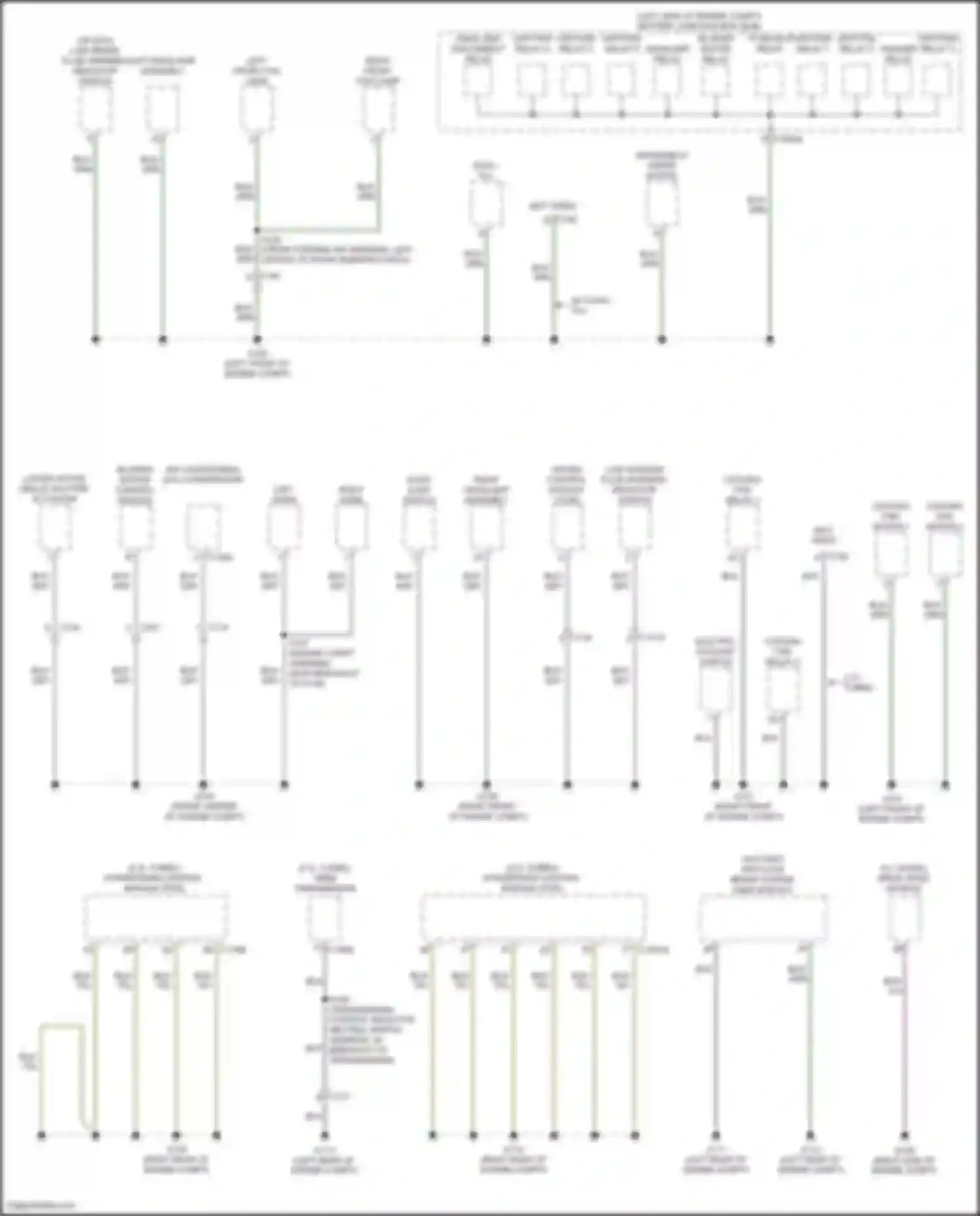 Wiring diagram upfitter relay 1 for Ford Bronco VI (2020-2024) (1 of 2)