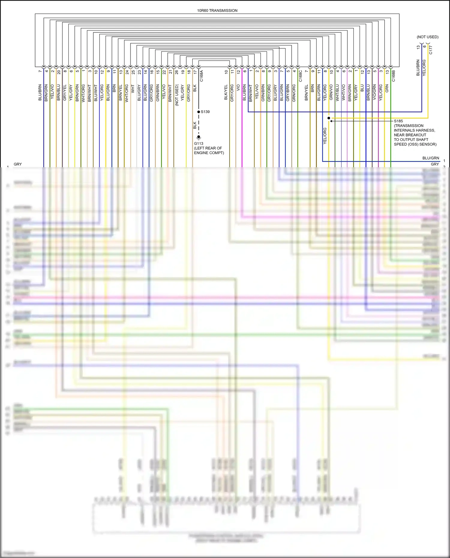 Ford Bronco VI (2020-2024) vio/grn wiring diagram  (61 of 61)