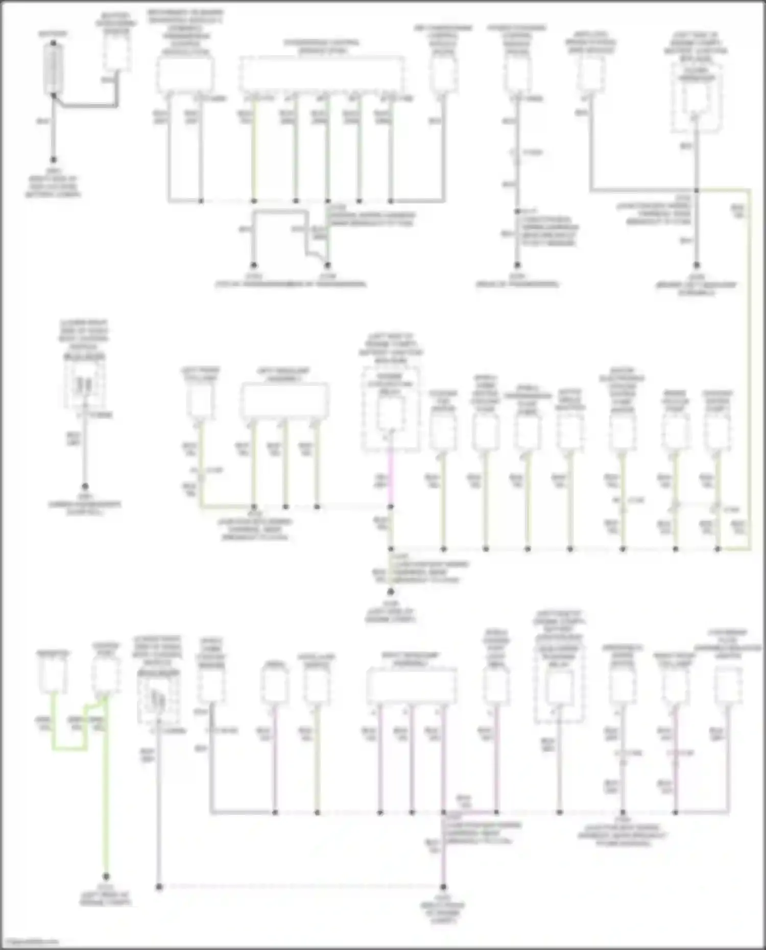 C-MAX Ford II facelift (2015-2019): Ground distribution circuit (1 of 4)