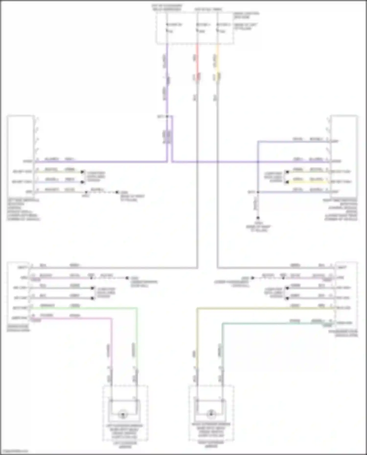 C-MAX Ford II facelift (2015-2019): Blind spot information system circuit