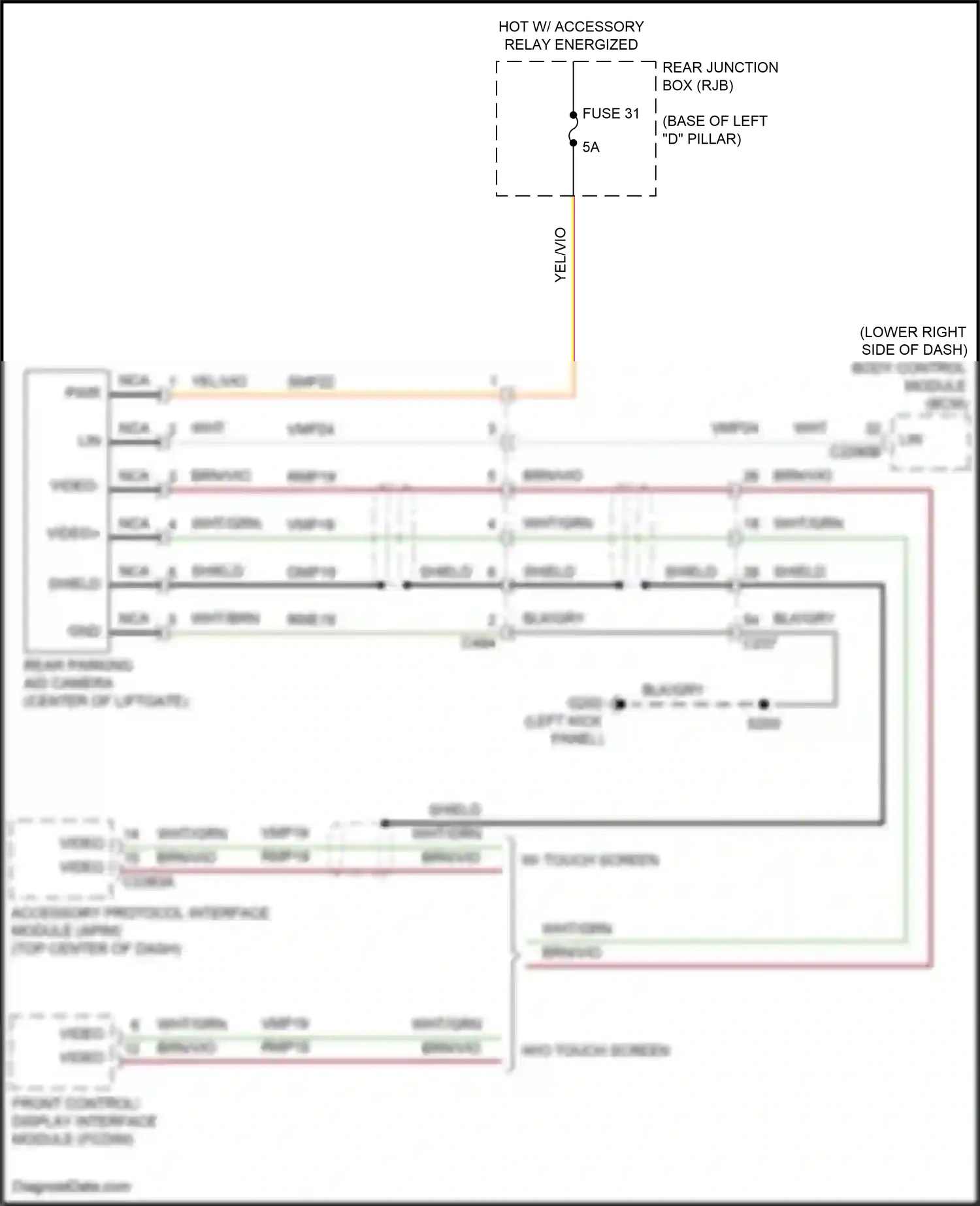 Ford C-MAX II facelift (2015-2019) accessory protocol interface module (apim) wiring diagram  (8 of 8)