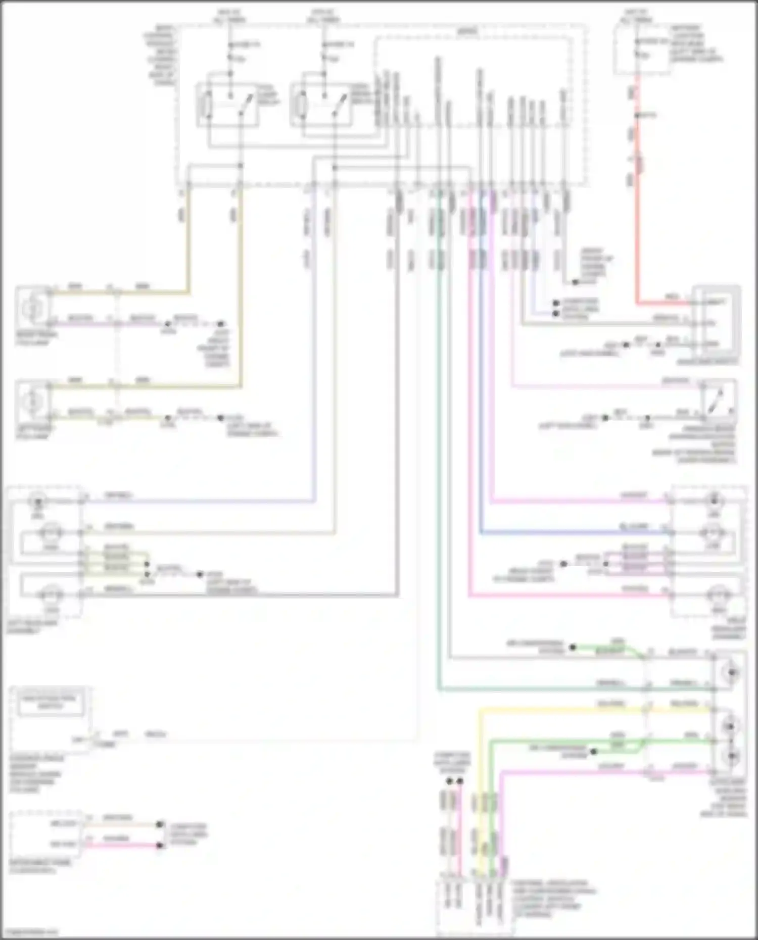 Wiring diagram autolamp/ sunload sensor for Ford C-MAX II facelift (2015-2019) (2 of 2)