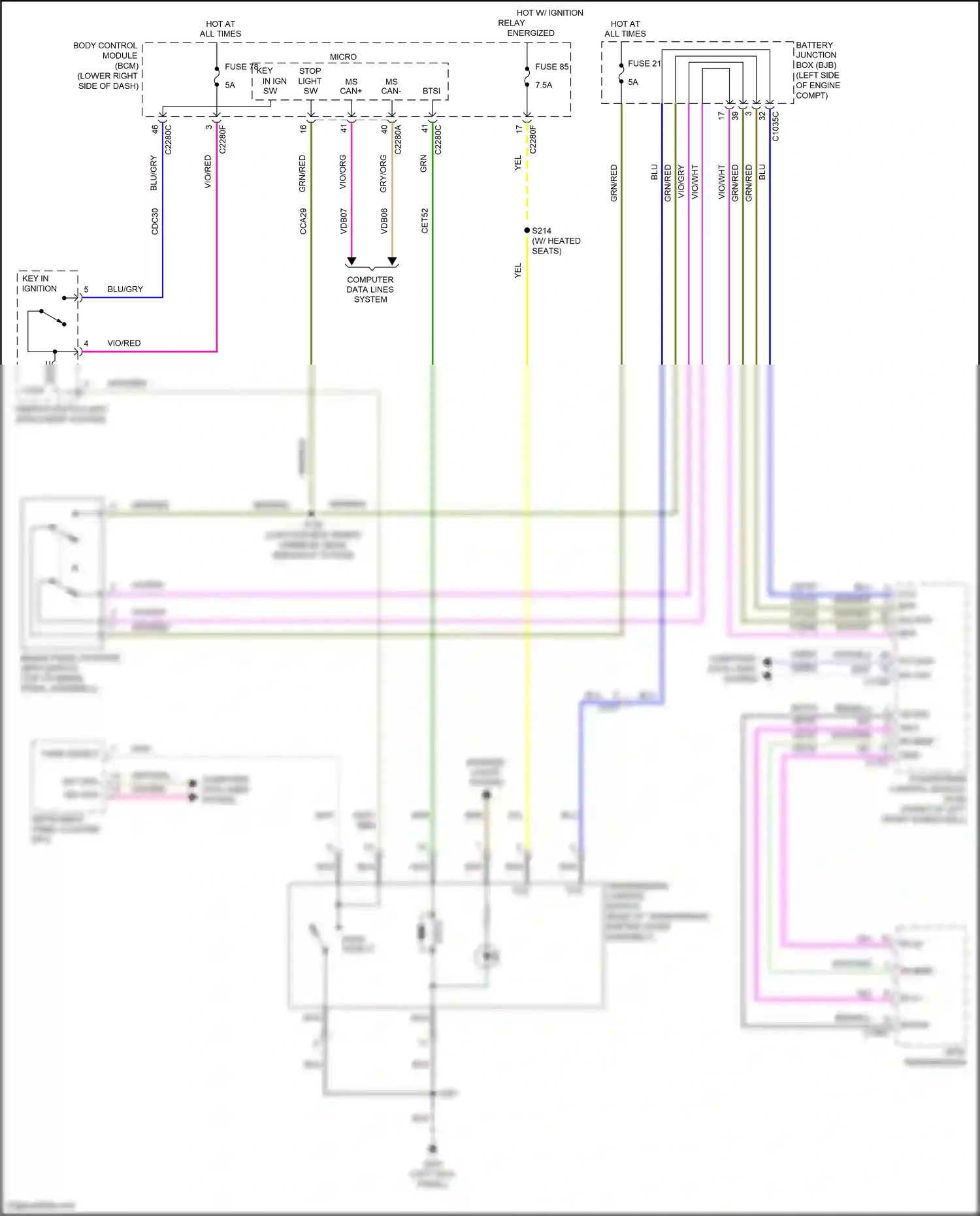 Ford C-MAX II facelift (2015-2019) bps wiring diagram  (4 of 7)