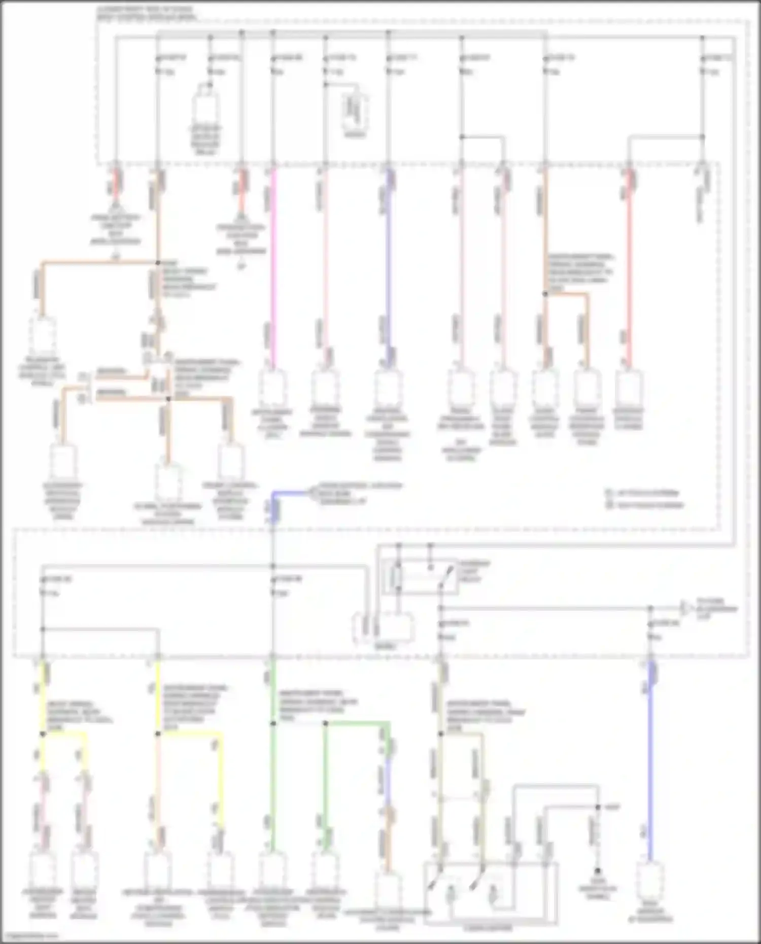 Wiring diagram cigar lighter for Ford C-MAX II facelift (2015-2019) (2 of 2)