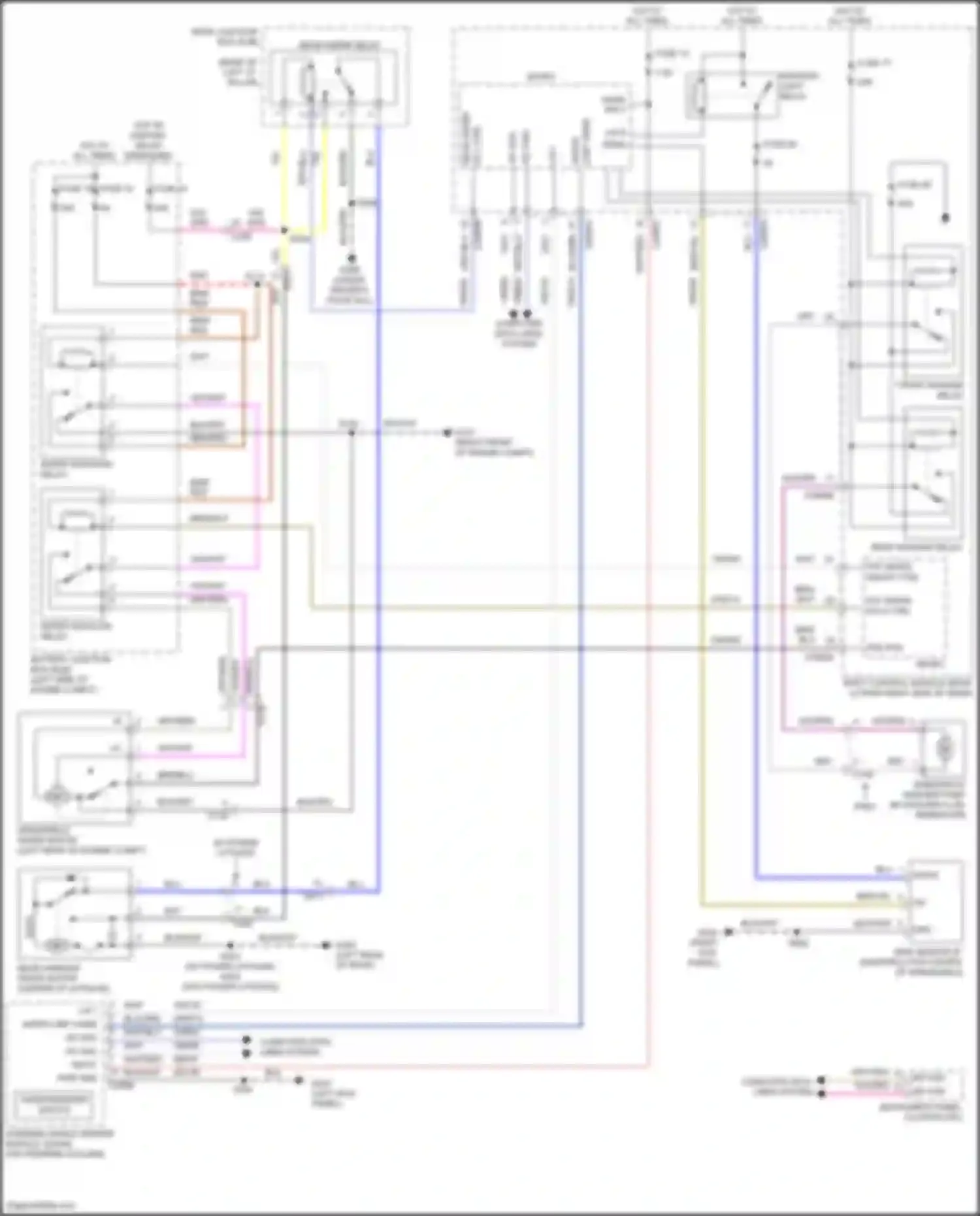 Wiring diagram front washer relay for Ford C-MAX II facelift (2015-2019) (3 of 3)