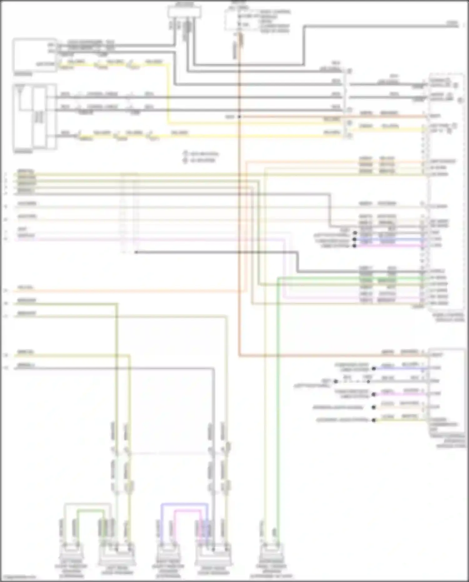 Wiring diagram w/o splitter w/ splitter for Ford C-MAX II facelift (2015-2019)