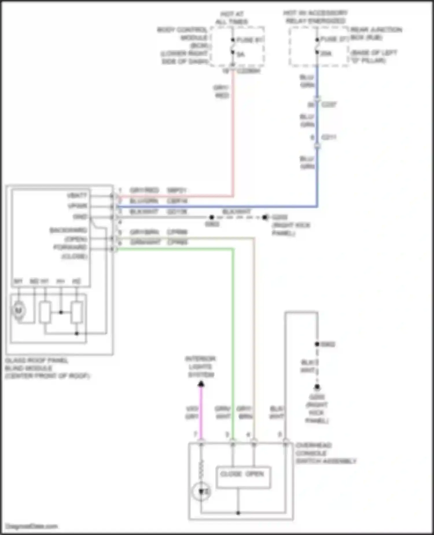 Wiring diagram fuse 81 for Ford C-MAX II facelift (2015-2019)