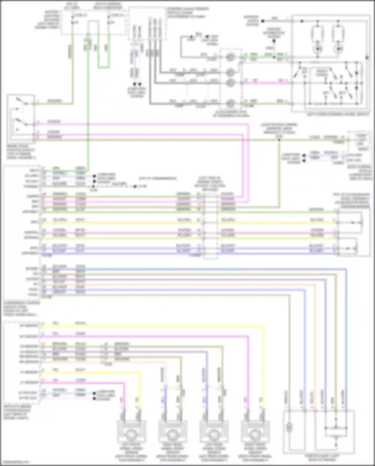 Wiring diagram right front wheel speed sensor for Ford C-MAX II facelift (2015-2019)