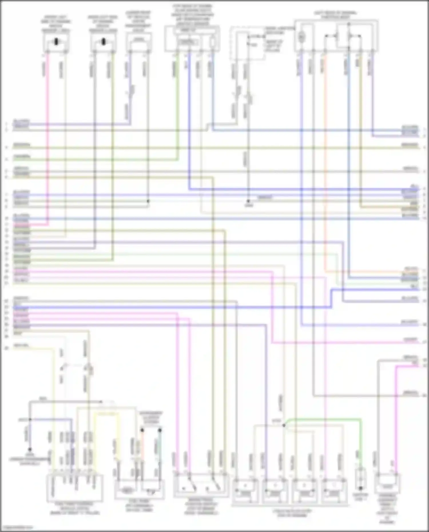 Wiring diagram instrument cluster system for Ford C-MAX II facelift (2015-2019)