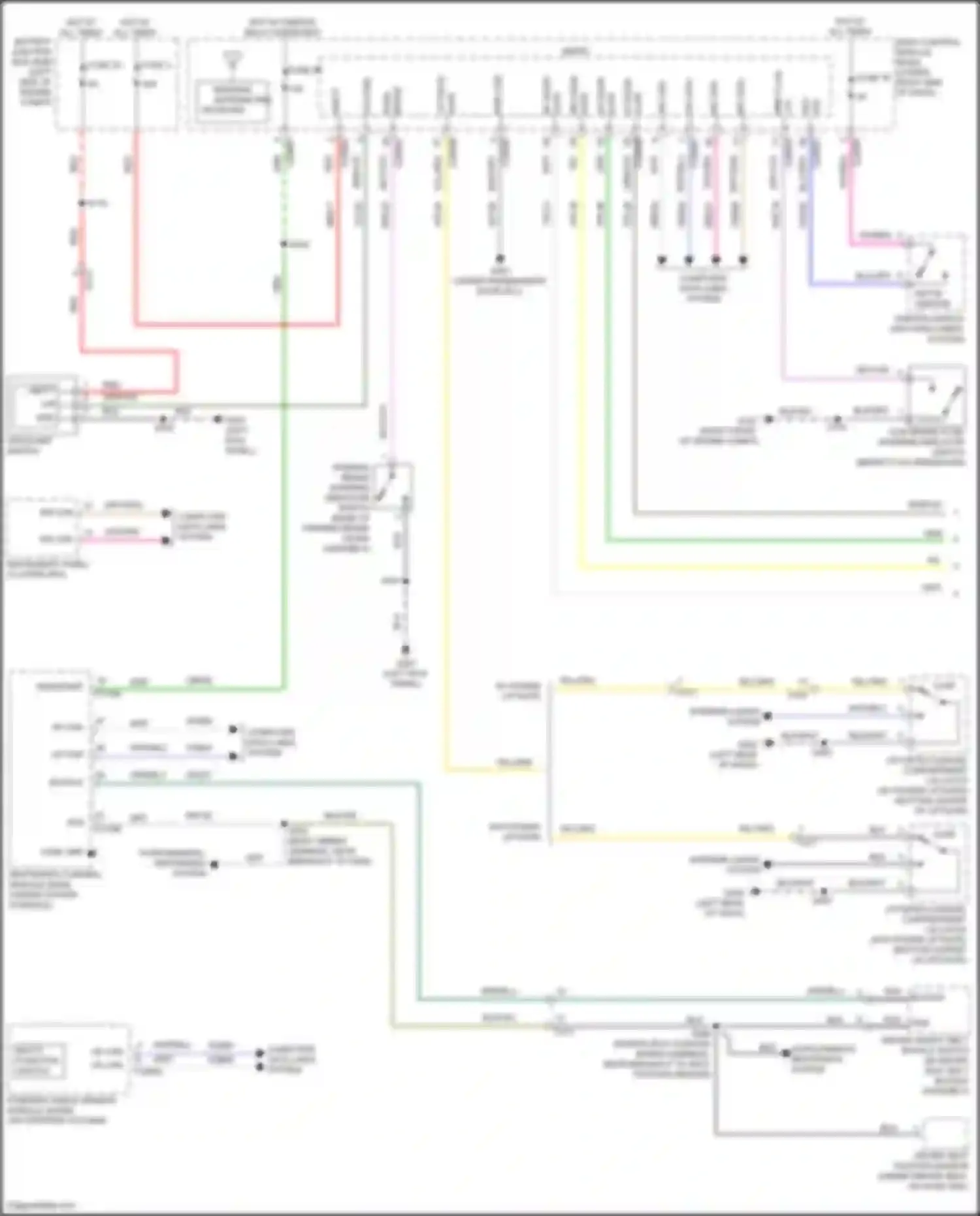 Wiring diagram lf door for Ford C-MAX II facelift (2015-2019) (3 of 3)