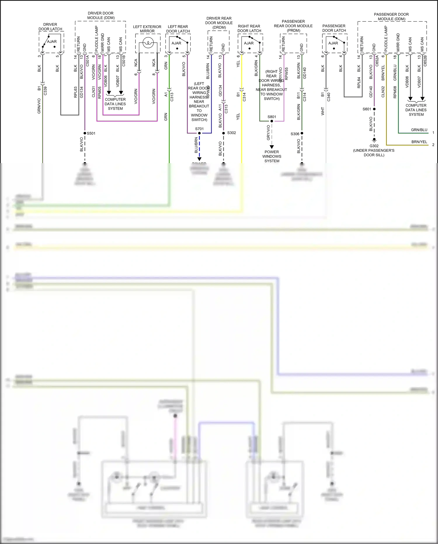 Ford C-MAX II facelift (2015-2019) map wiring diagram  (2 of 4)