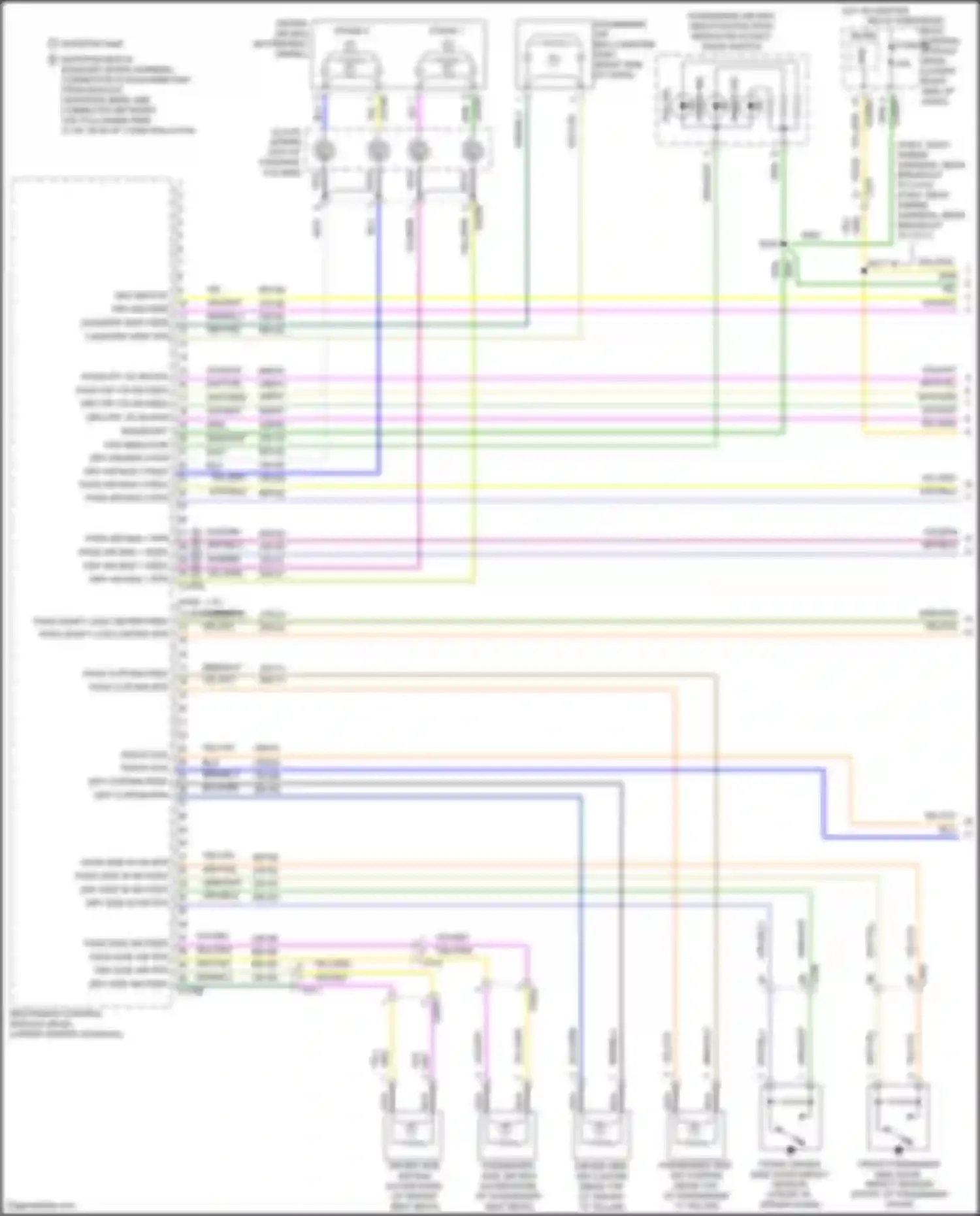 Wiring diagram pass side air rtn for Ford C-MAX II facelift (2015-2019) (1 of 1)