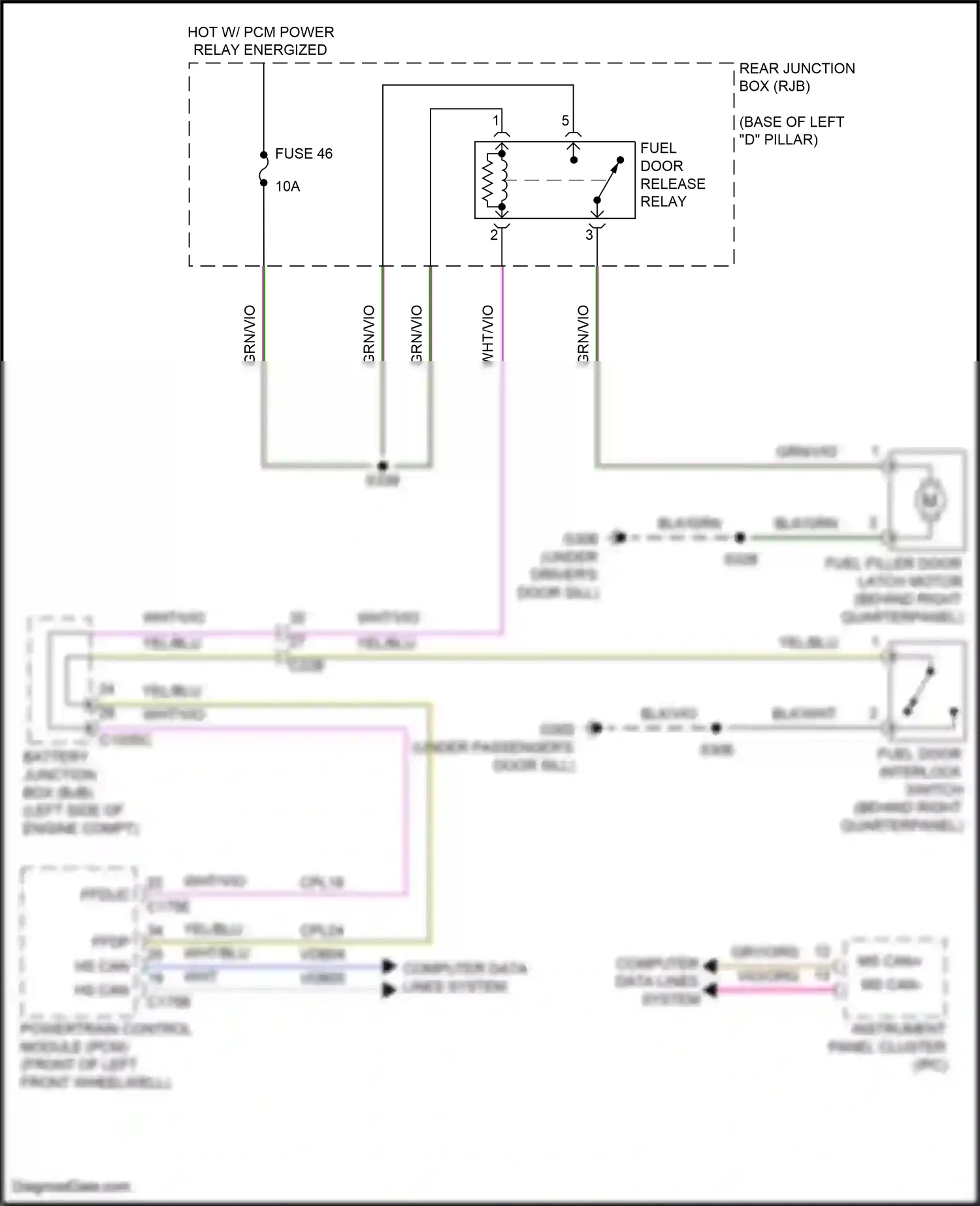 Ford C-MAX II facelift (2015-2019) powertrain control module (pcm) wiring diagram  (6 of 21)