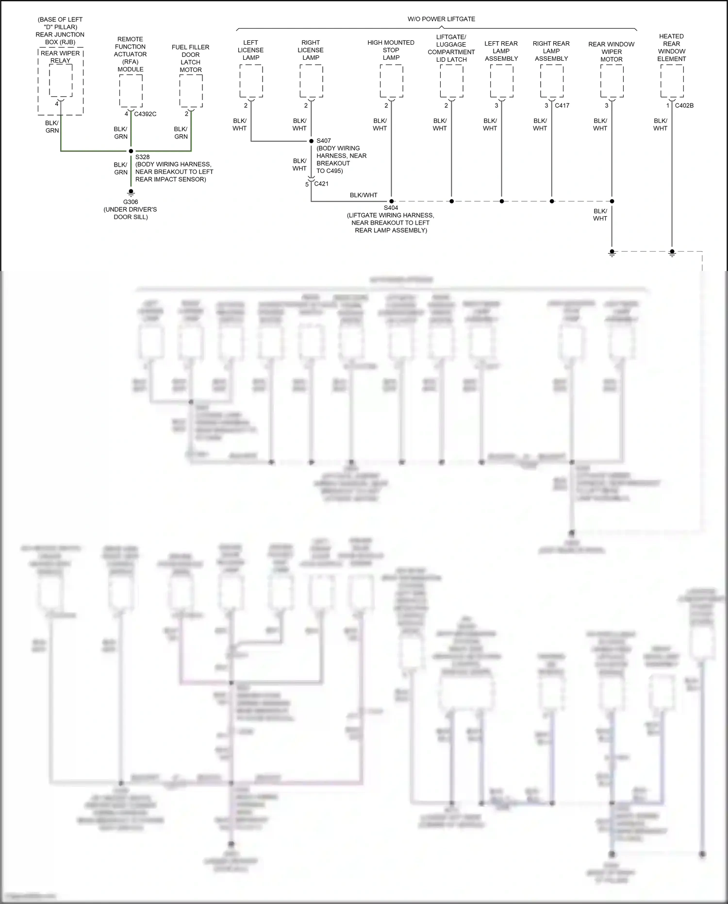 Ford C-MAX II facelift (2015-2019) remote function actuator (rfa) module wiring diagram  (3 of 11)