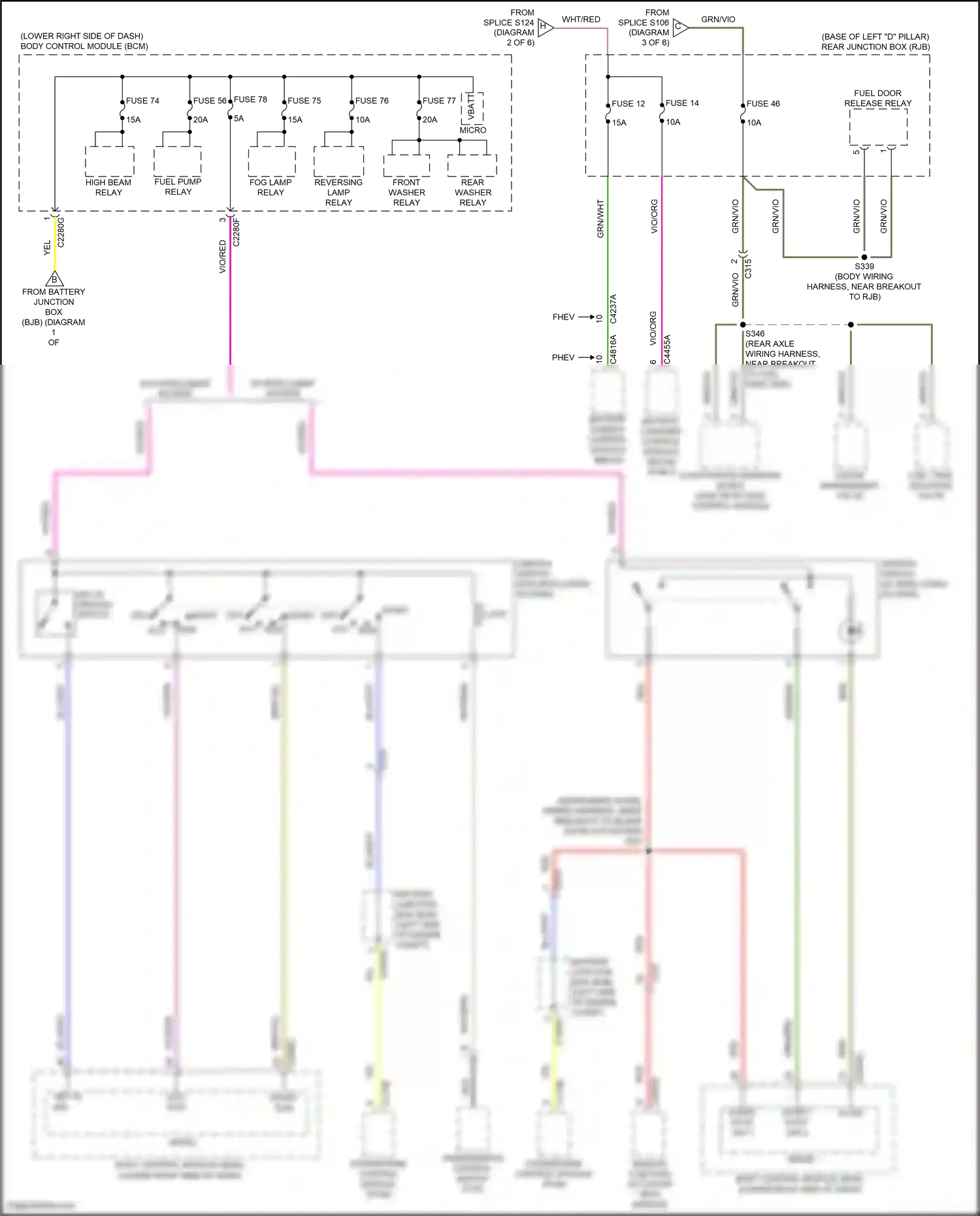 Ford C-MAX II facelift (2015-2019) remote function actuator (rfa) module wiring diagram  (6 of 11)