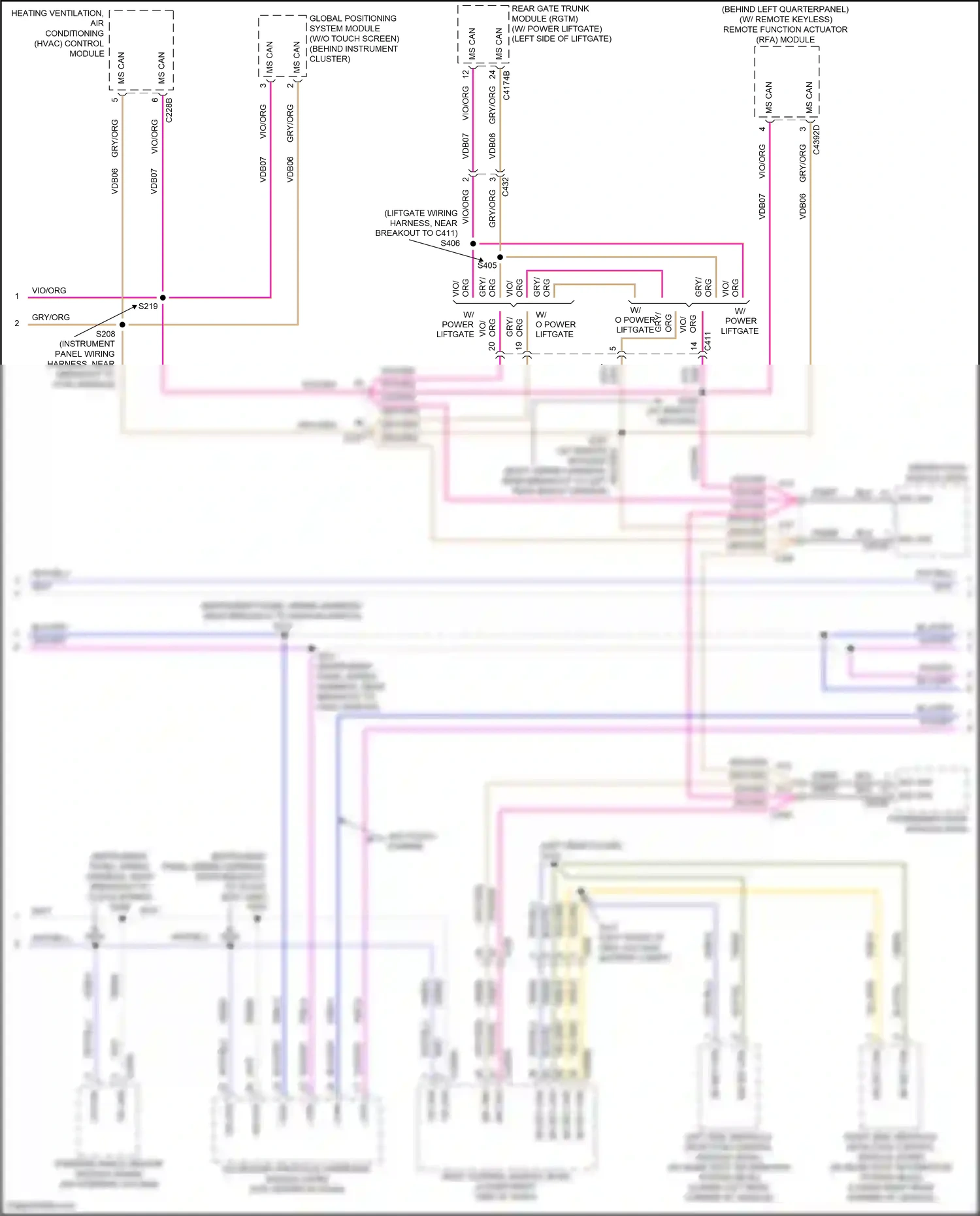 Ford C-MAX II facelift (2015-2019) remote function actuator (rfa) module wiring diagram  (1 of 11)