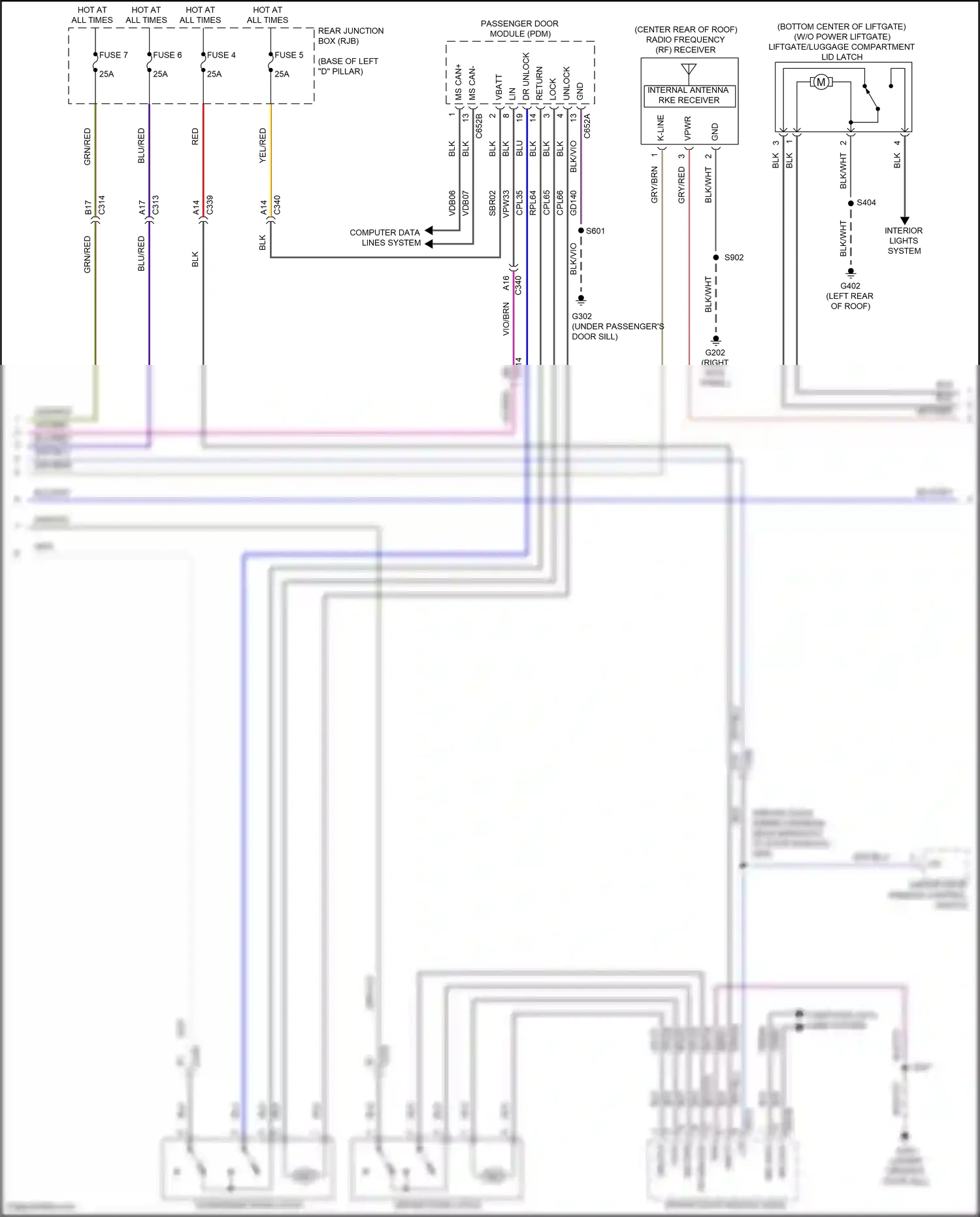 Ford C-MAX II facelift (2015-2019) return wiring diagram  (3 of 9)