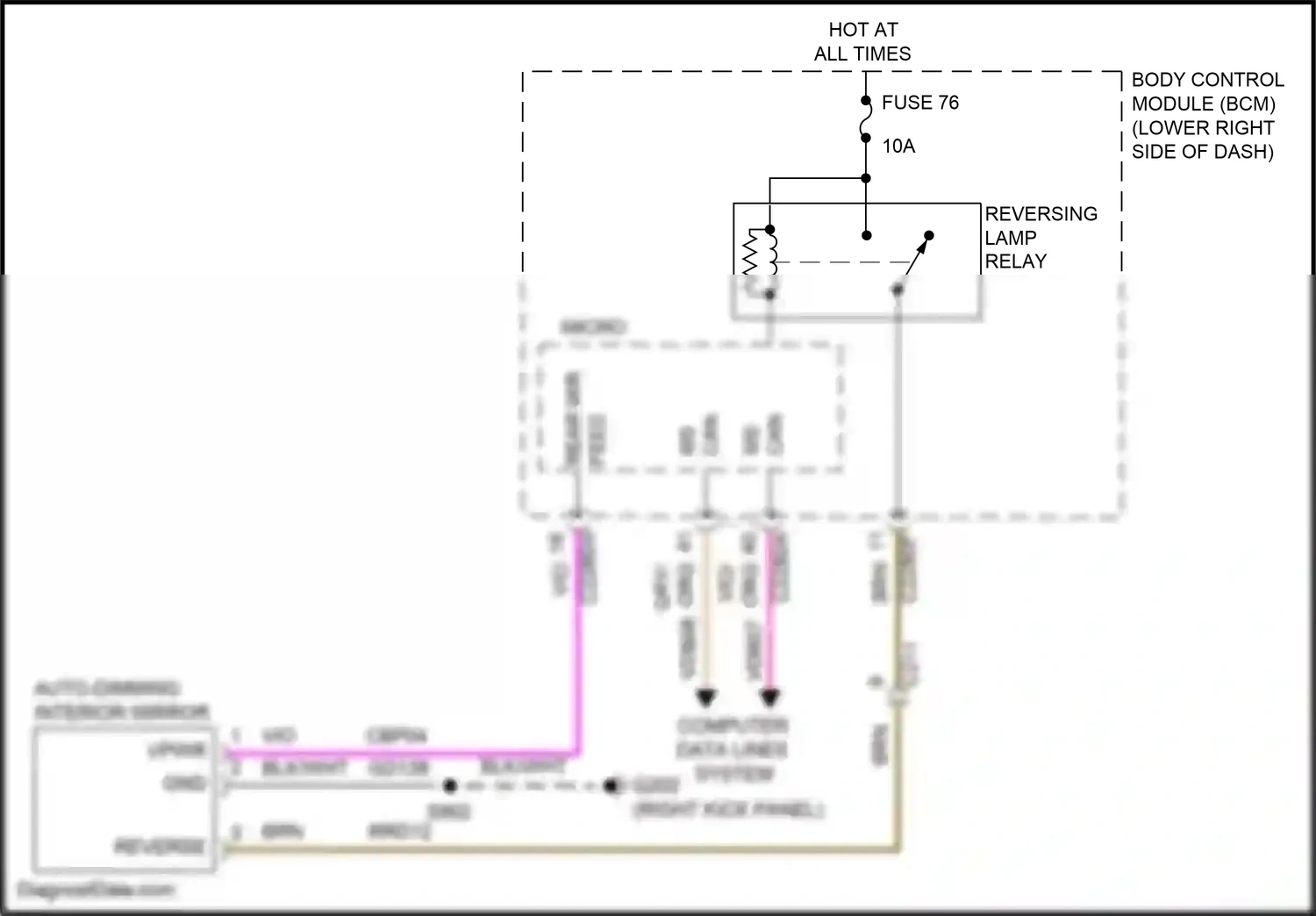 Ford C-MAX II facelift (2015-2019) reverse wiring diagram  (2 of 4)