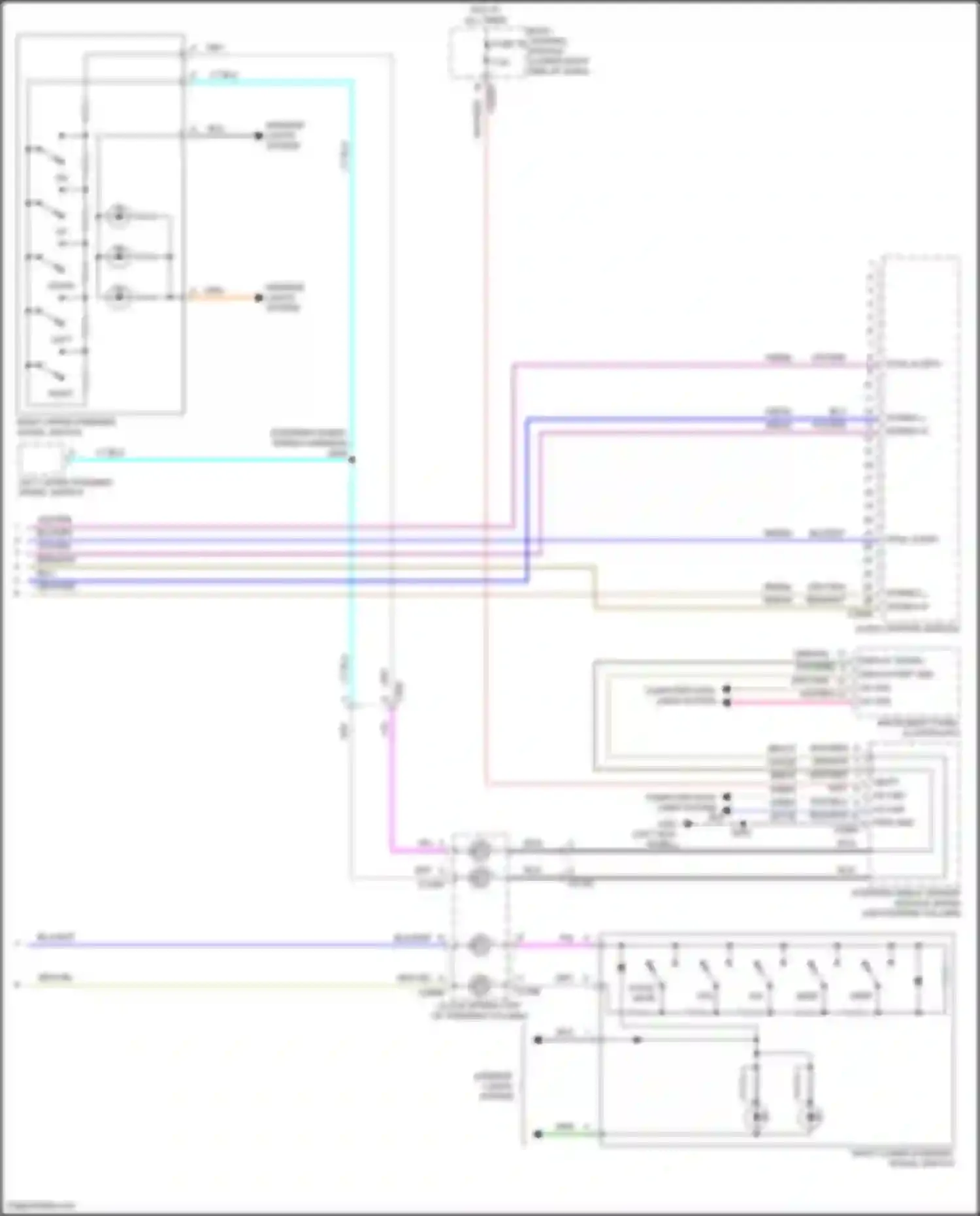 Wiring diagram right lower steering wheel switch for Ford C-MAX II facelift (2015-2019) (3 of 6)