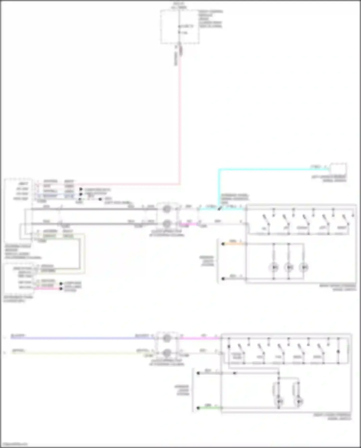 Wiring diagram right upper steering wheel switch for Ford C-MAX II facelift (2015-2019) (5 of 7)
