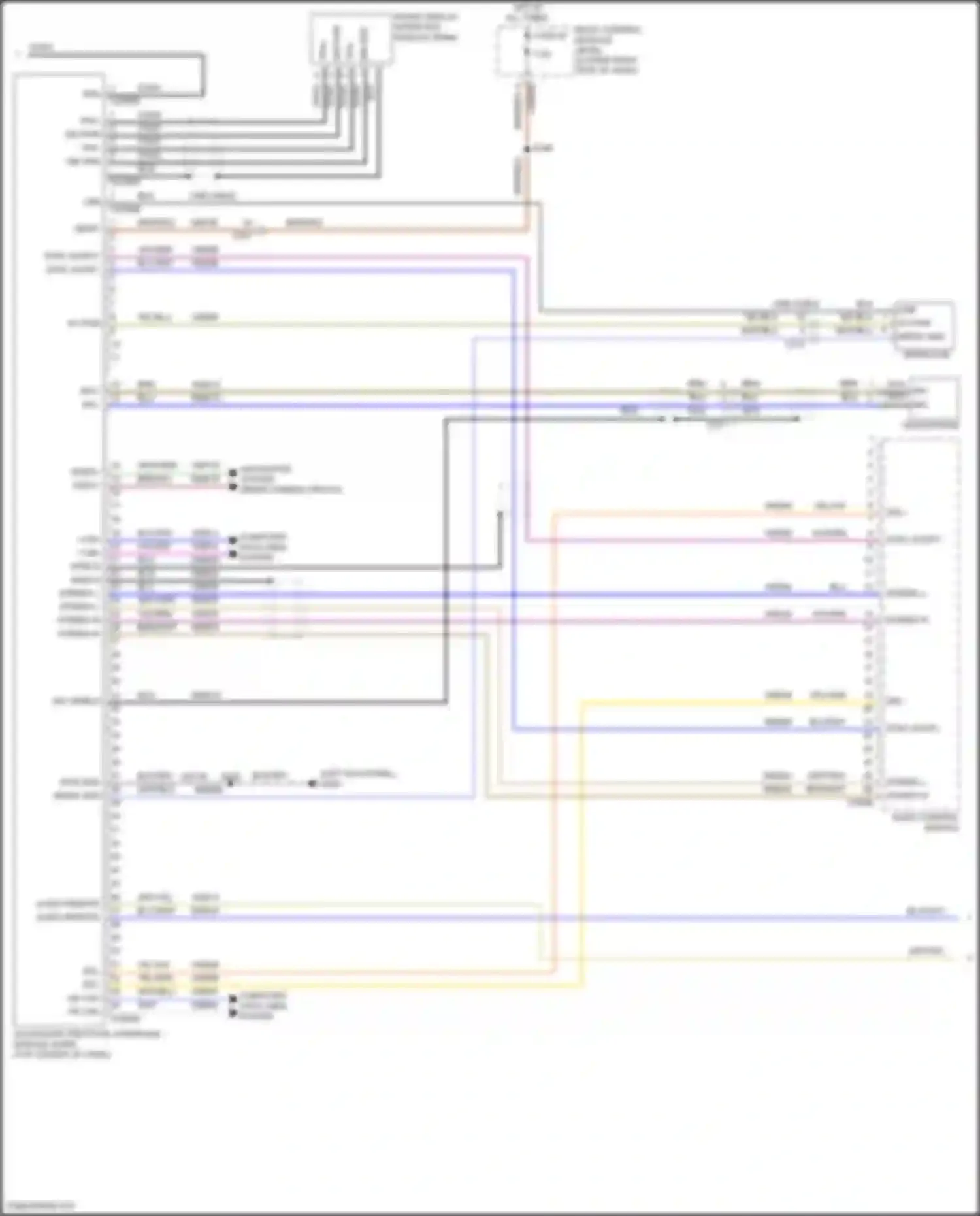 Wiring diagram audio control module for Ford C-MAX II facelift (2015-2019)