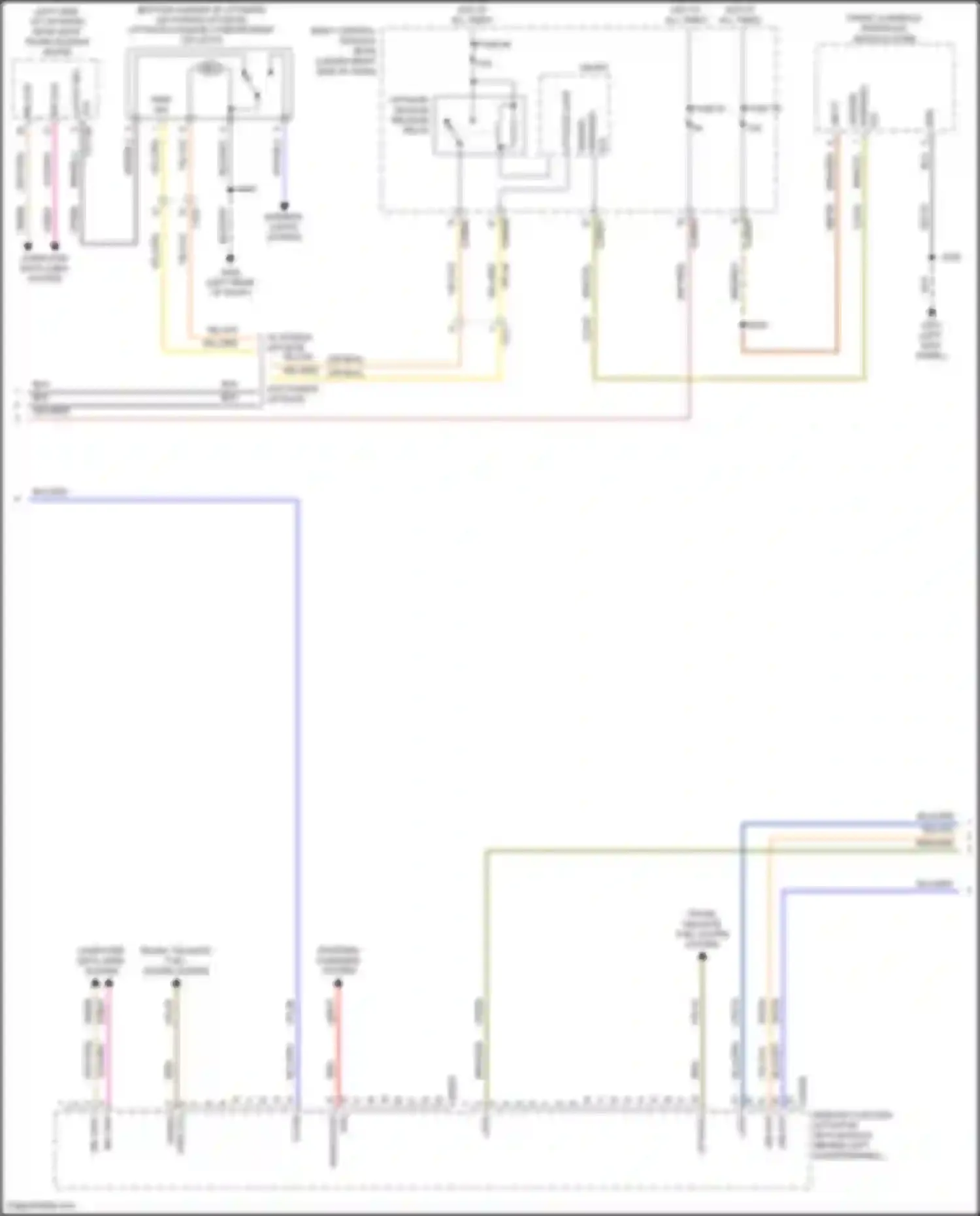 Wiring diagram latch sec for Ford C-MAX II facelift (2015-2019)