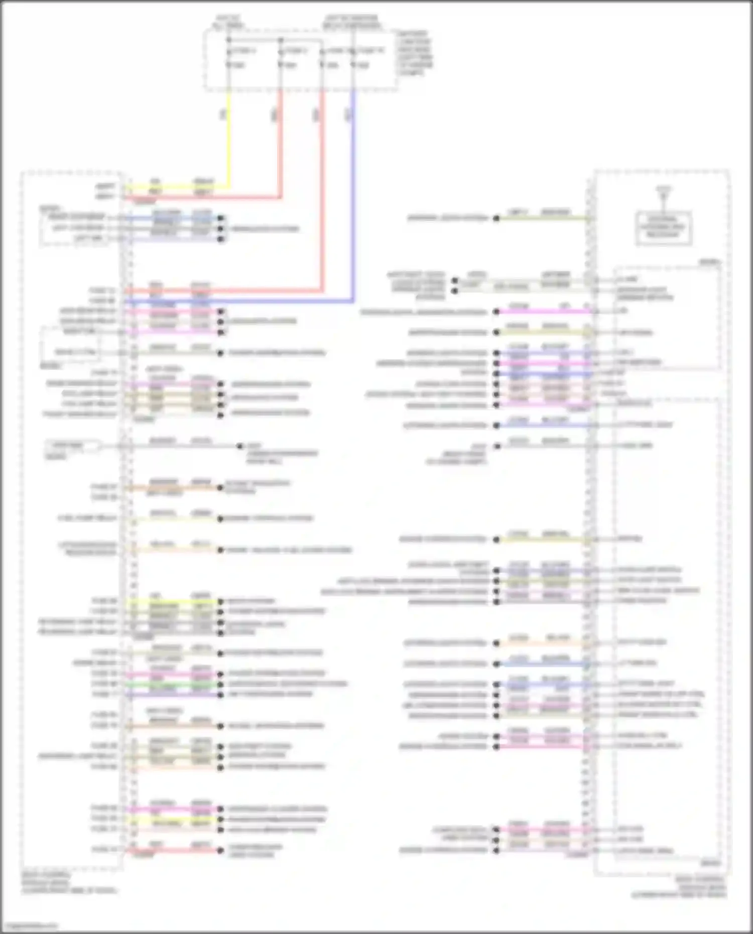 Wiring diagram reversing lamp relay for Ford C-MAX II facelift (2015-2019)