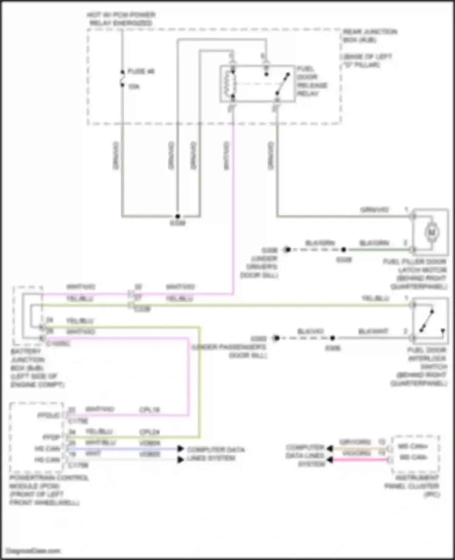 Wiring diagram vio/org for Ford C-MAX II facelift (2015-2019) (4 of 49)