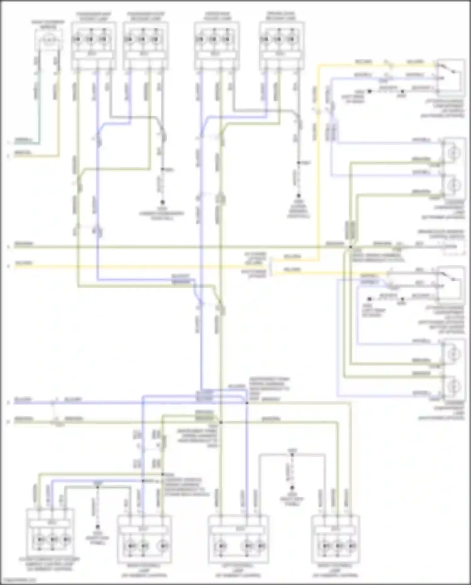 Wiring diagram driver map pocket lamp for Ford C-MAX II facelift (2015-2019)