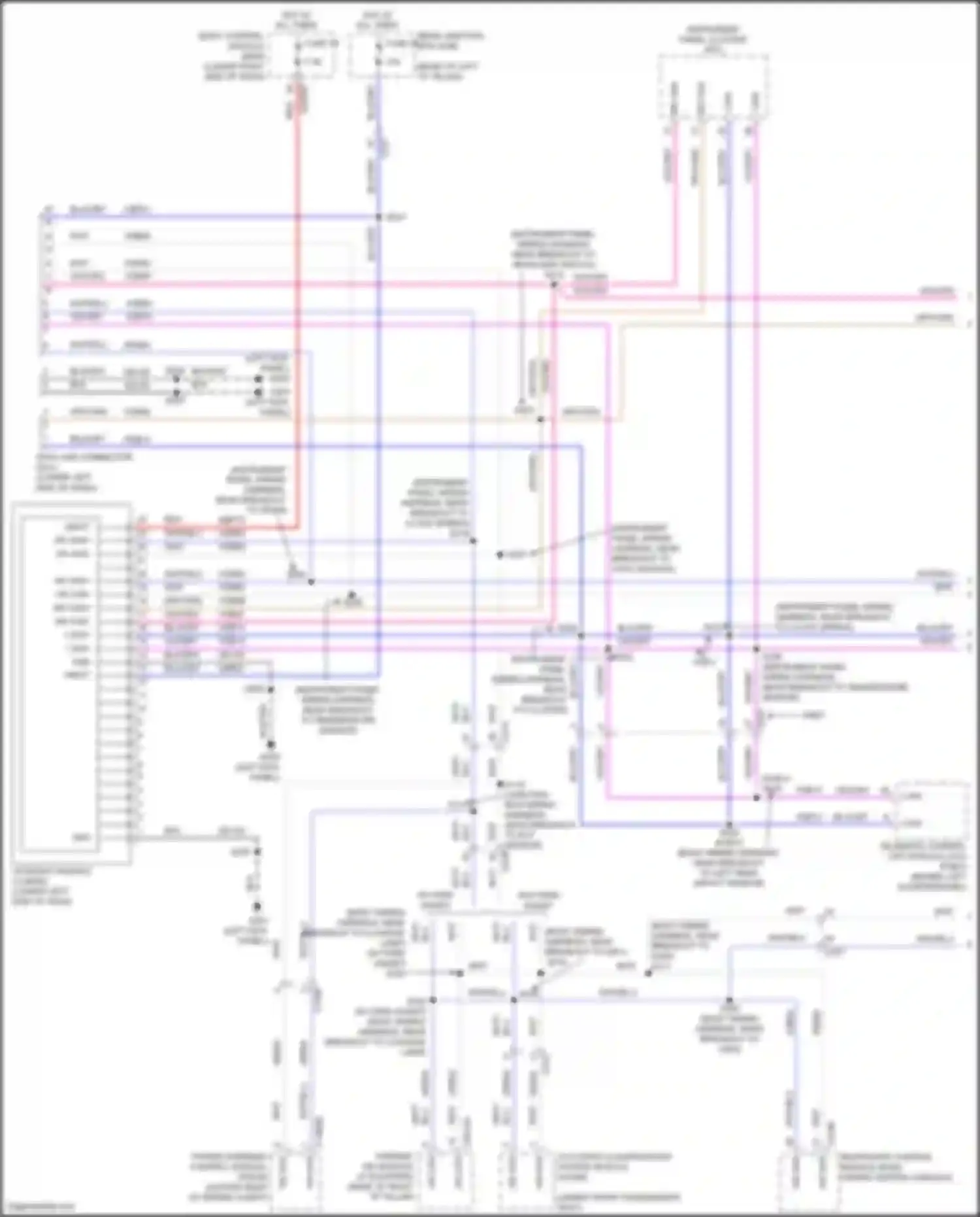 Wiring diagram w/o park assist for Ford C-MAX II facelift (2015-2019) (1 of 1)
