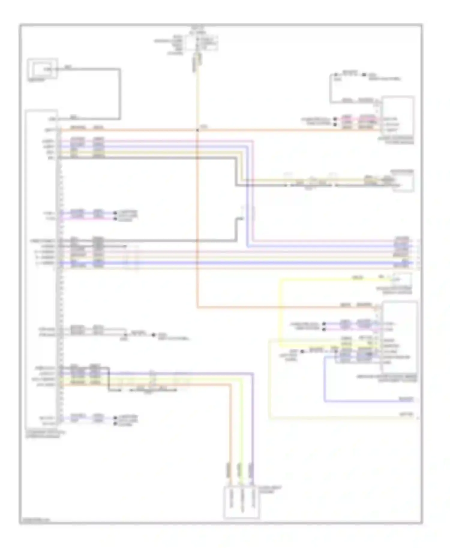C-MAX Ford II (2010-2015): Sync radio circuit, with sync gen 1 (1 of 2)