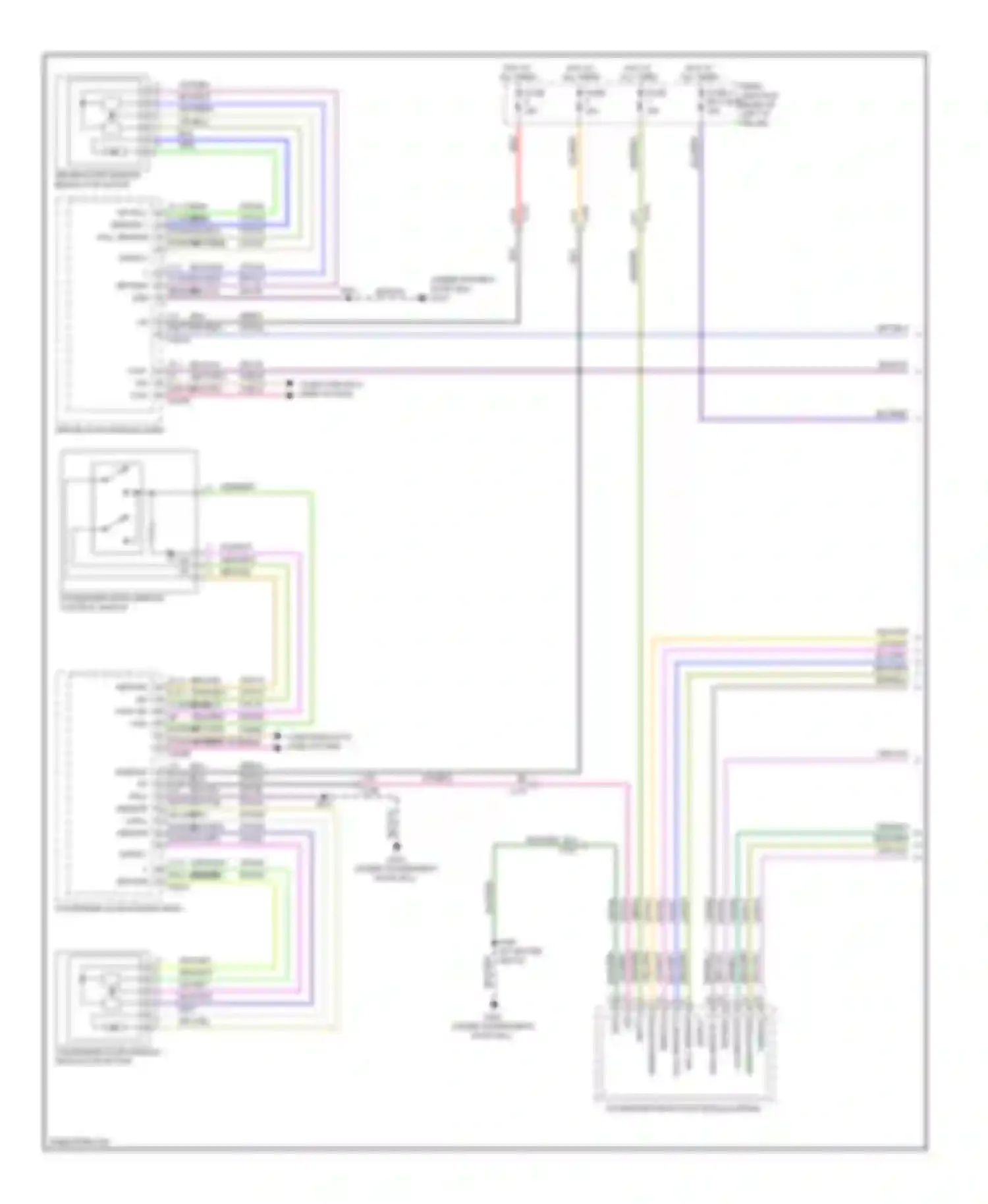 Wiring diagram 22 21 4 16 1 13 window up window down illumination return ms can+ ms can- for Ford C-MAX II (2010-2015) (1 of 1)