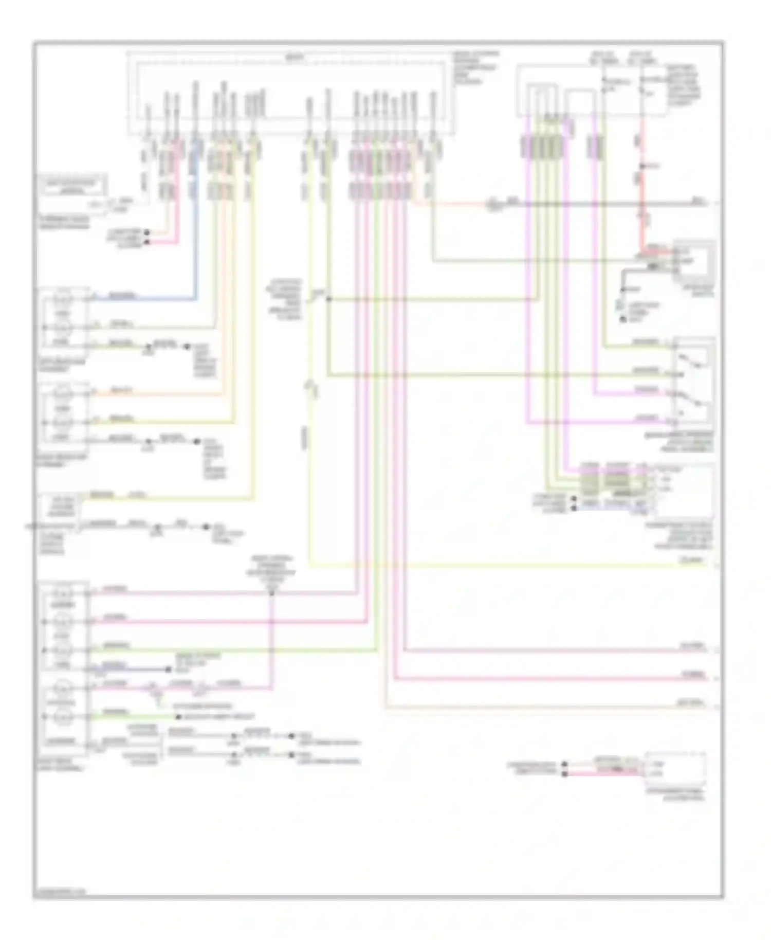 Wiring diagram left headlamp assembly for Ford C-MAX II (2010-2015)