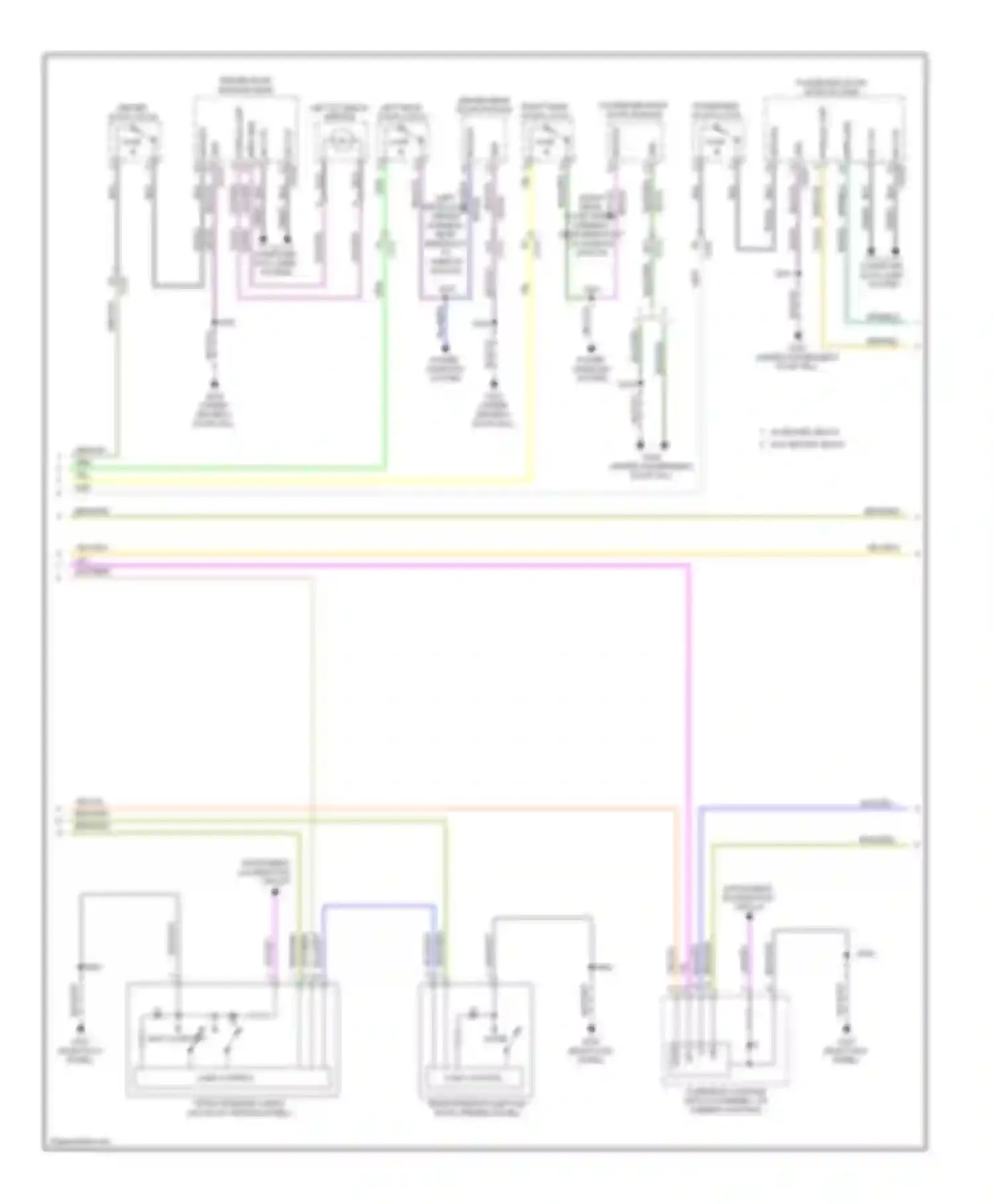 Wiring diagram driver rear door module for Ford C-MAX II (2010-2015)