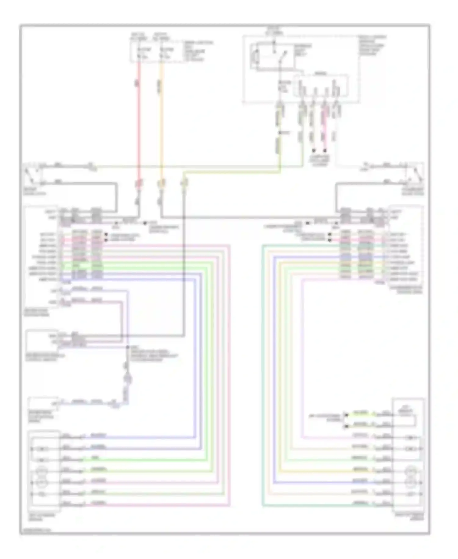 Wiring diagram driver door window control switch for Ford C-MAX II (2010-2015) (5 of 6)