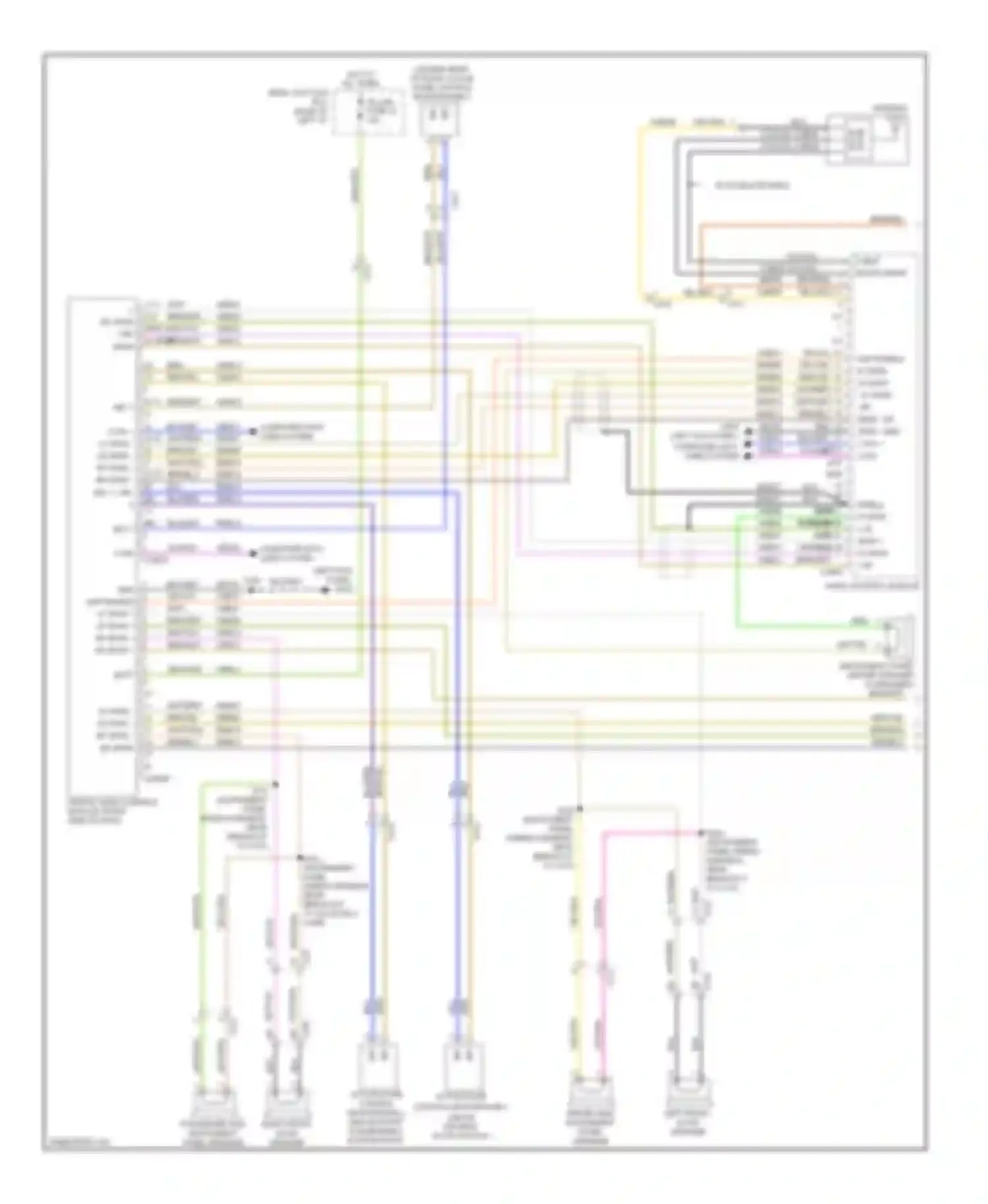 Wiring diagram driver side instrument panel speaker for Ford C-MAX II (2010-2015) (1 of 2)