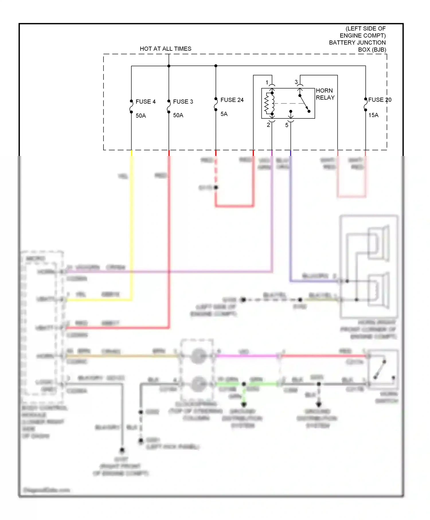Ford C-MAX II (2010-2015) (left kick panel) wiring diagram  (9 of 27)
