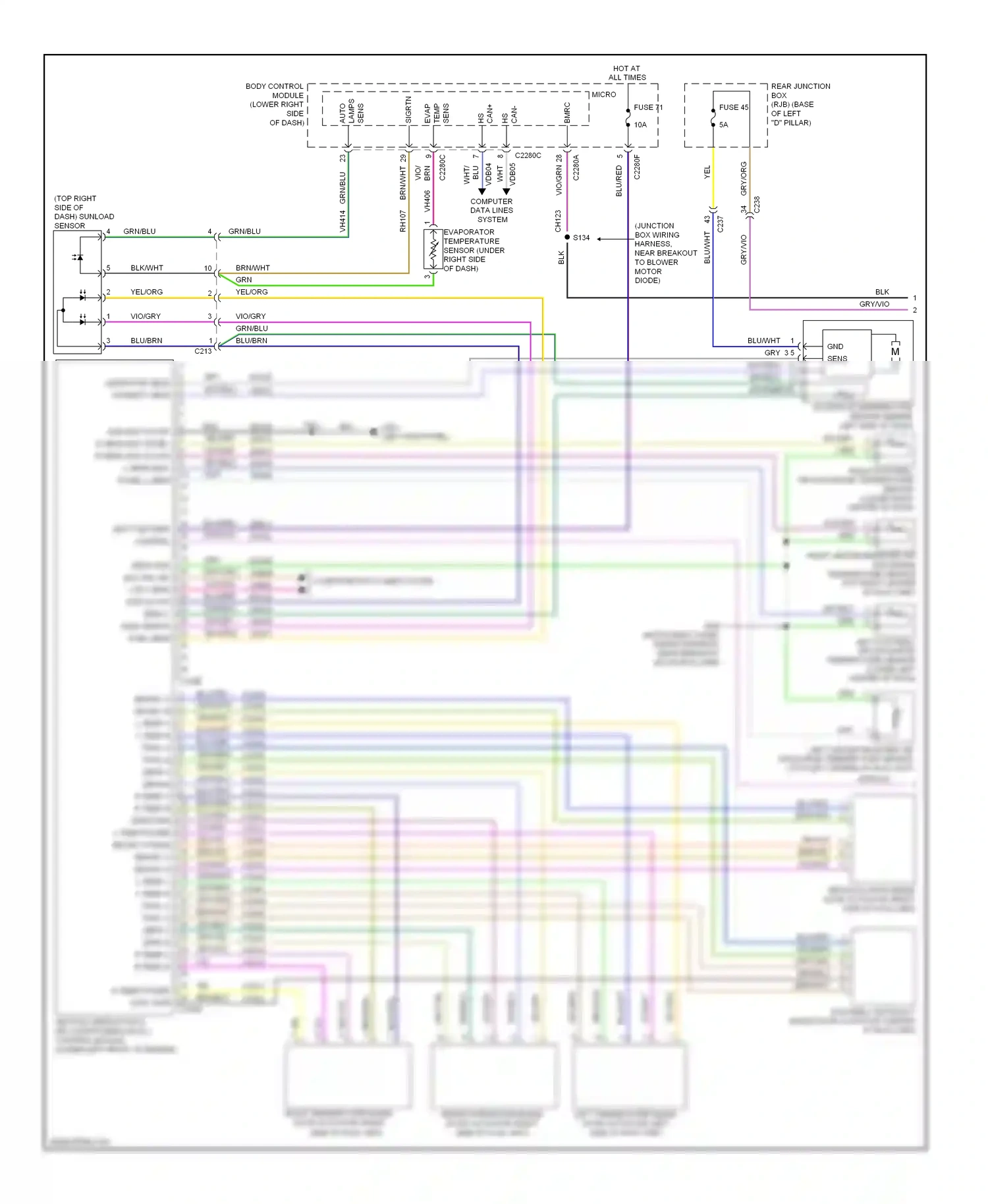 Ford C-MAX II (2010-2015) (left kick panel) wiring diagram  (2 of 27)