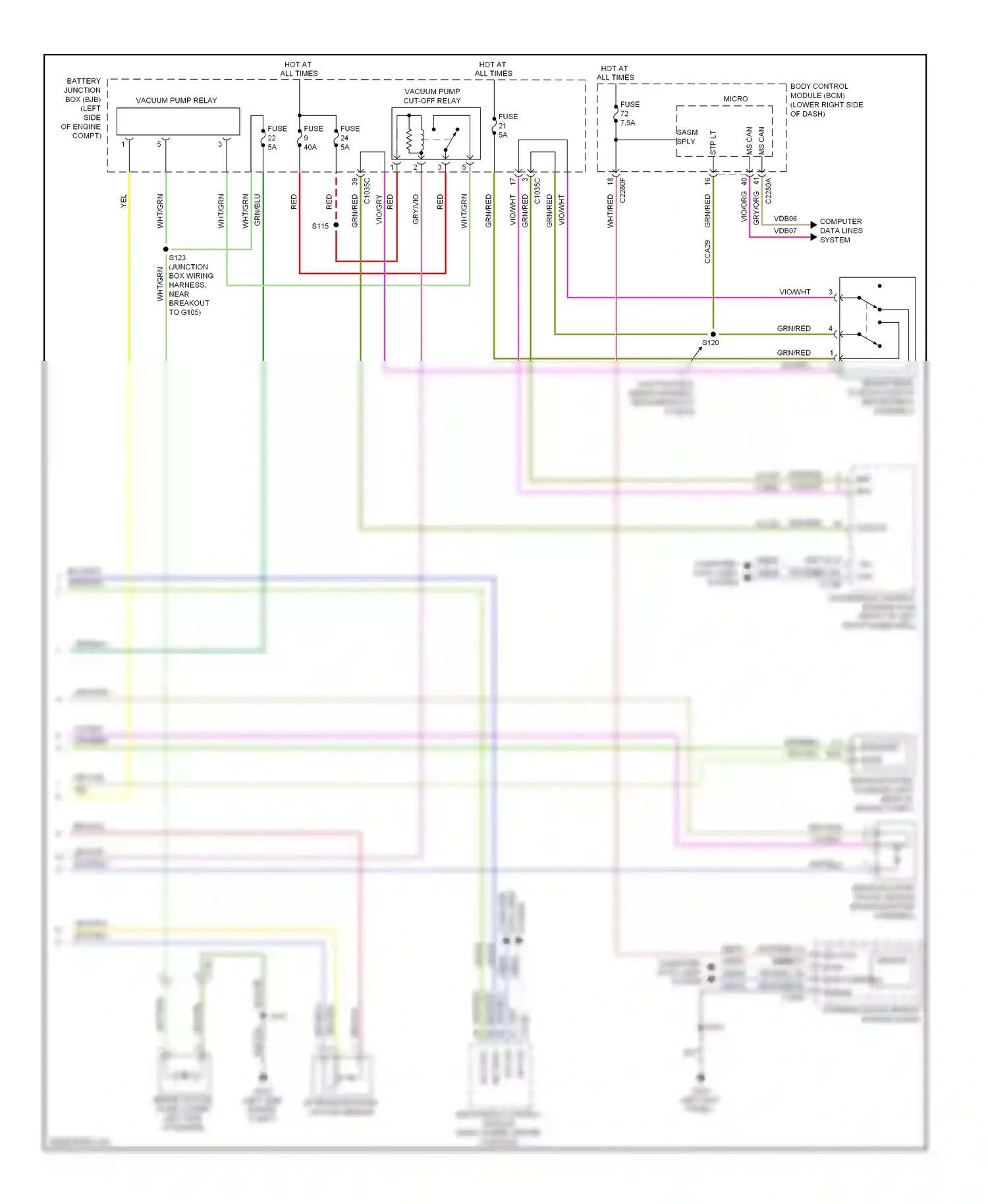 Ford C-MAX II (2010-2015) (left kick panel) wiring diagram  (1 of 27)