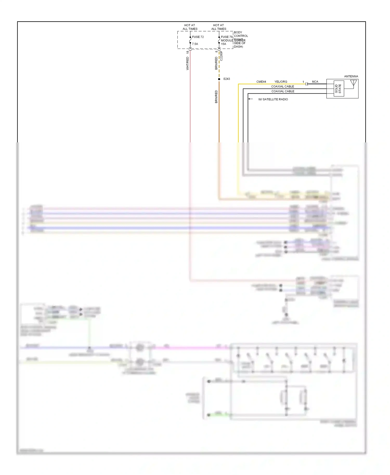 Ford C-MAX II (2010-2015) (left kick panel) wiring diagram  (23 of 27)