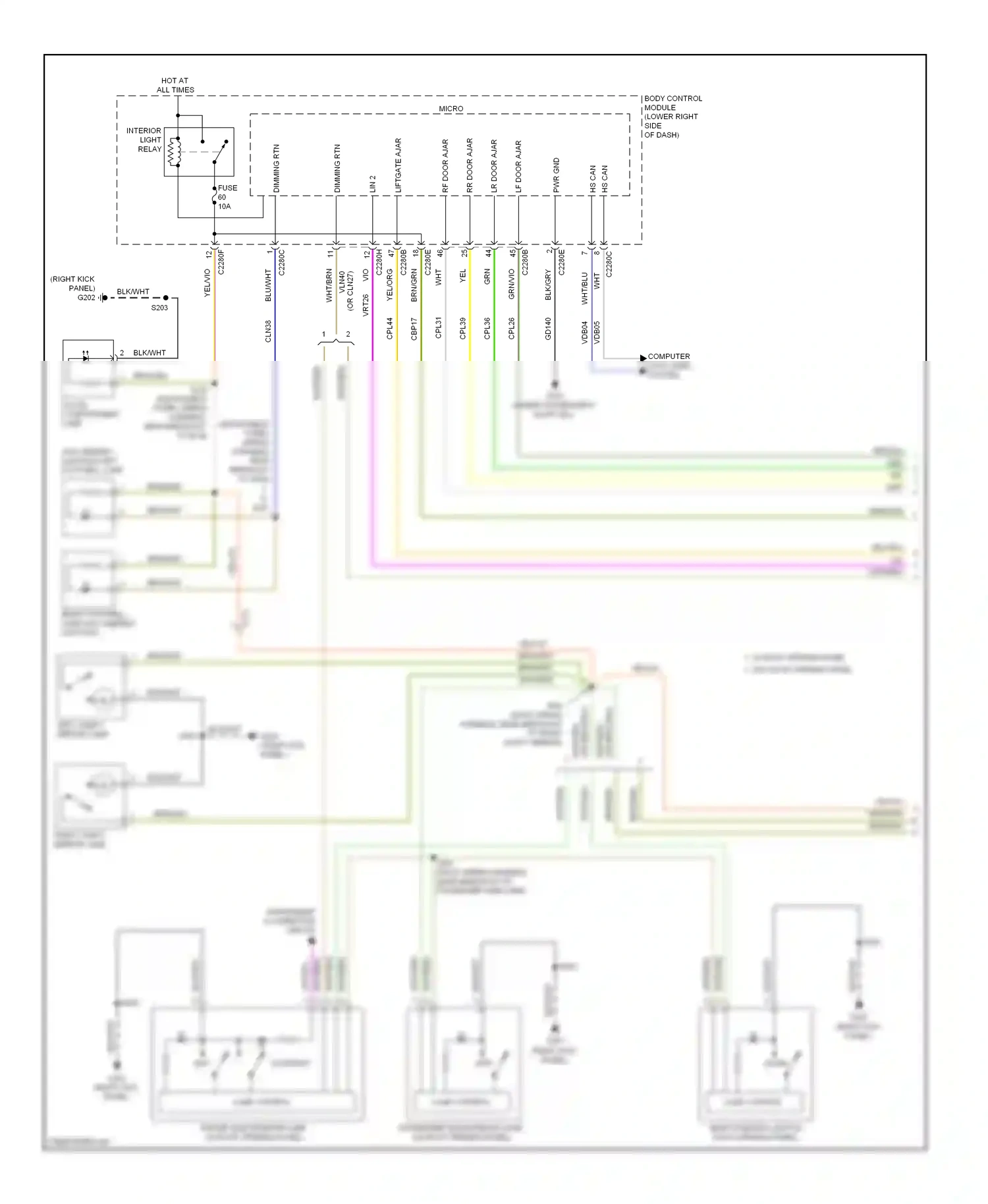 Ford C-MAX II (2010-2015) map wiring diagram  (1 of 1)