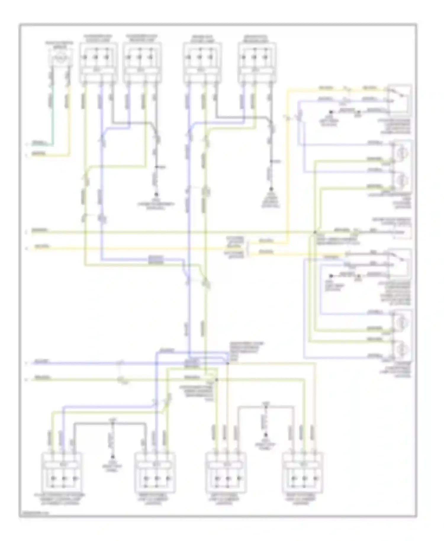 Wiring diagram driver map pocket lamp for Ford C-MAX II (2010-2015)