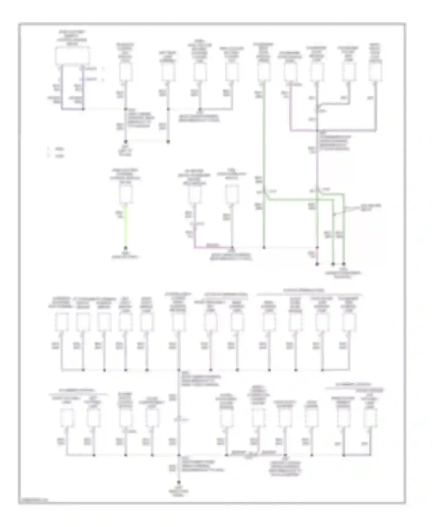 Wiring diagram left vanity mirror lamp for Ford C-MAX II (2010-2015)