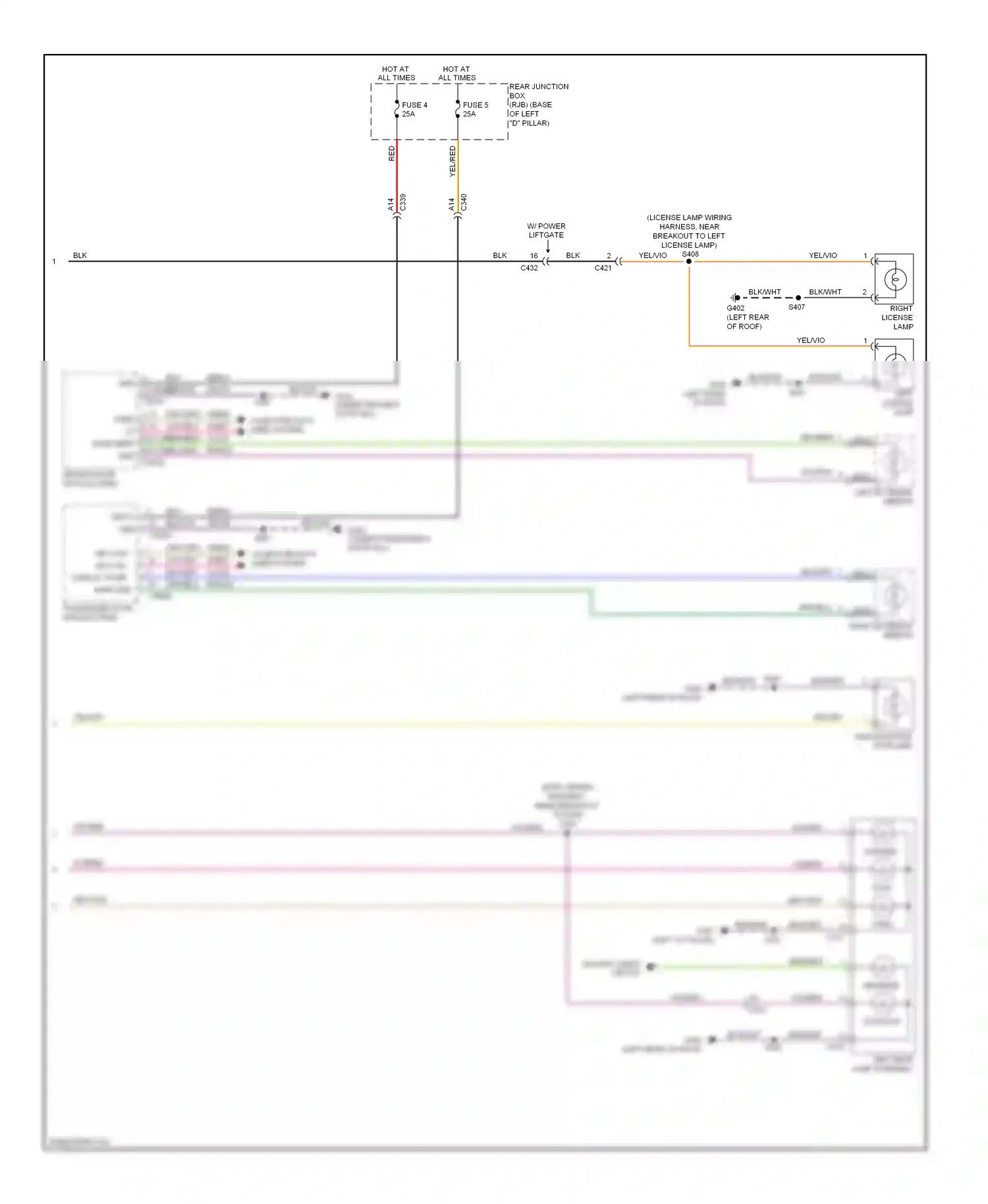 Ford C-MAX II (2010-2015) position wiring diagram  (2 of 2)