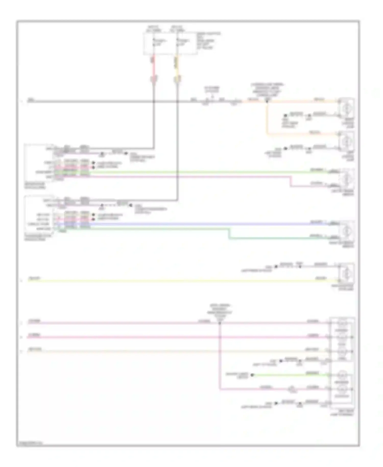 Wiring diagram right exterior mirror for Ford C-MAX II (2010-2015) (3 of 4)