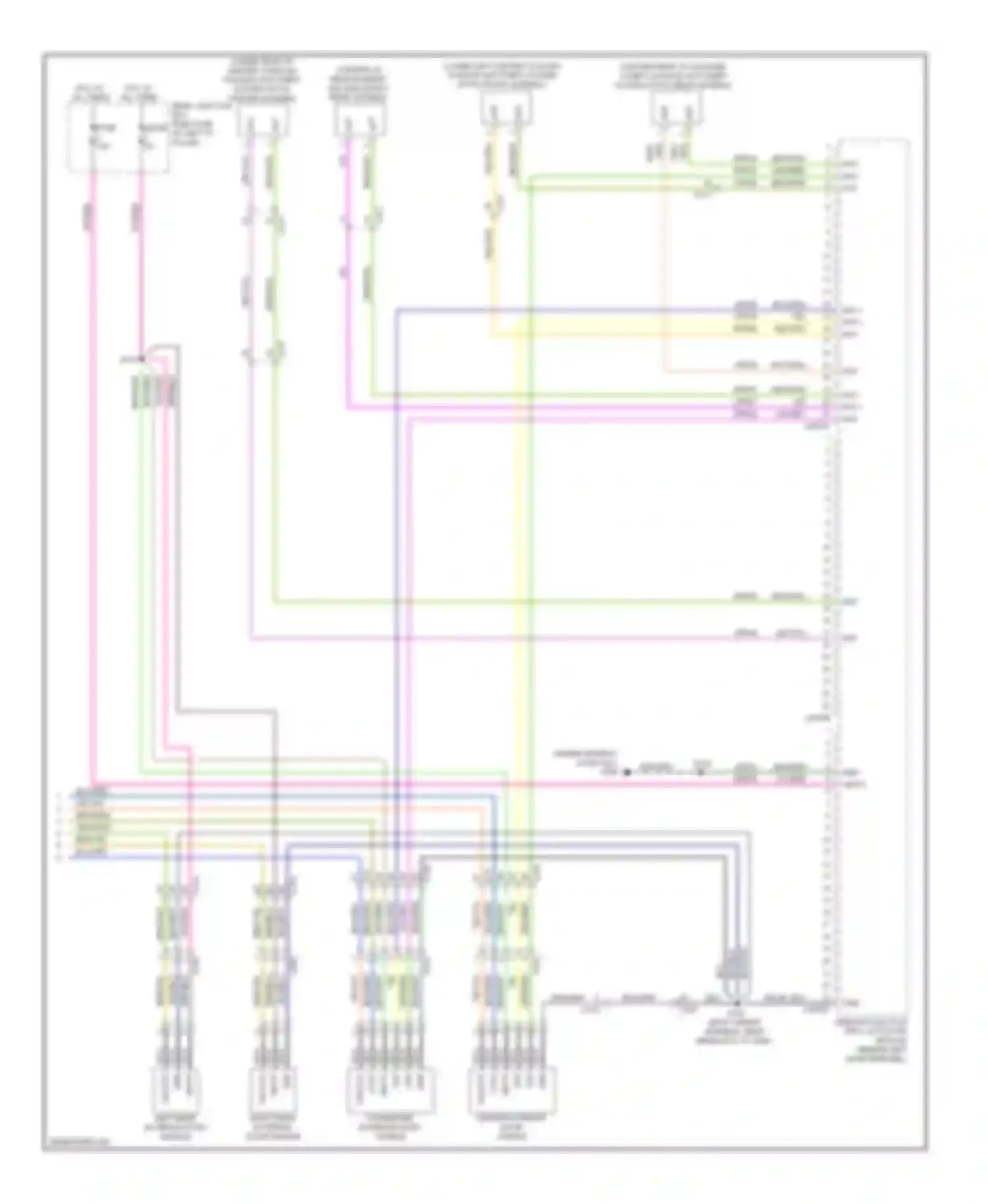 Wiring diagram right rear exterior door handle for Ford C-MAX II (2010-2015) (1 of 3)