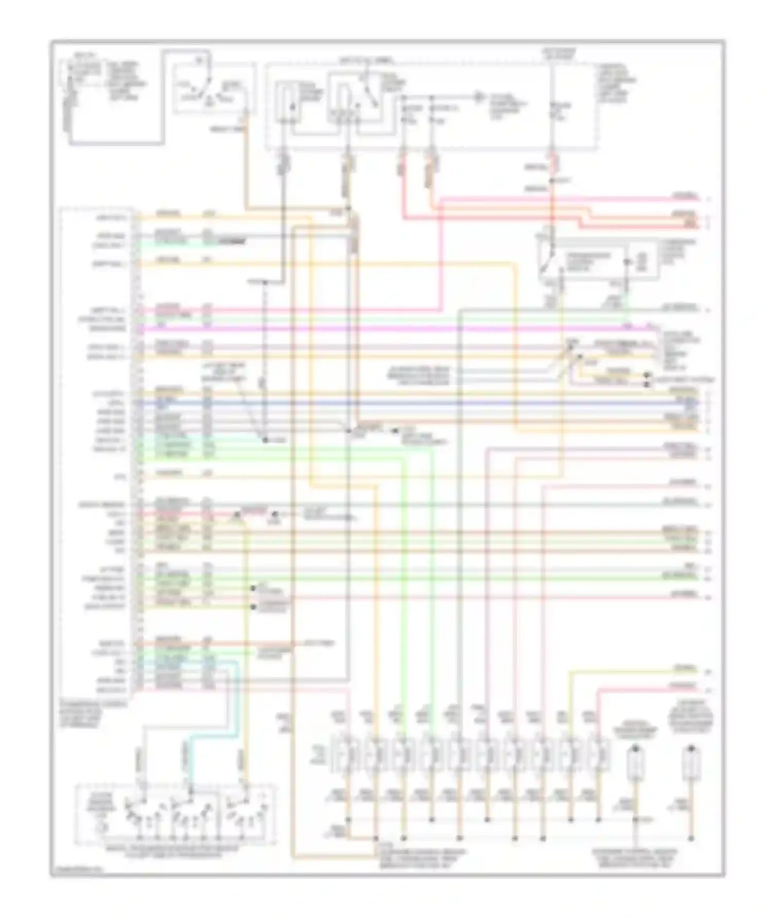 Cab & Chassis F350 Super Duty Ford  (1999-2012): Wiring diagram engine performance 6.8l (1 of 4)