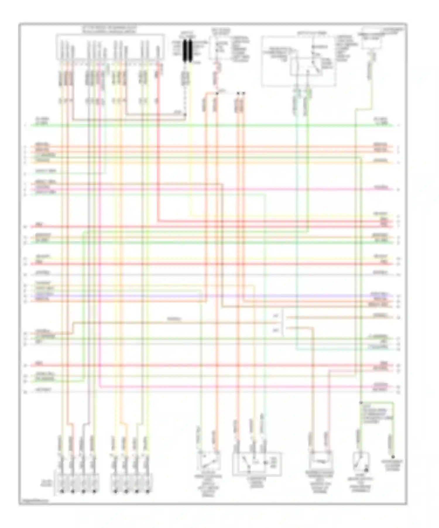 Cab & Chassis F350 Super Duty Ford  (1999-2012): Wiring diagram engine performance 7.3l di turbo diesel, california (2 of 4)