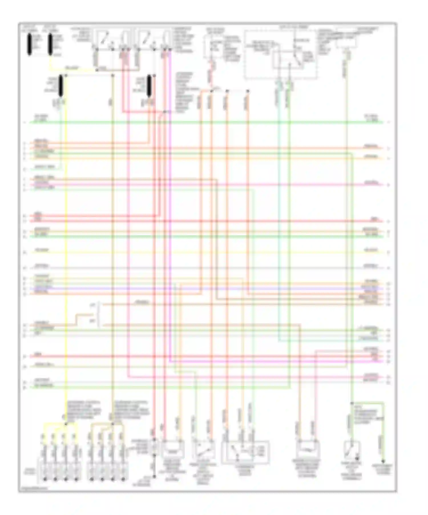 Cab & Chassis F350 Super Duty Ford  (1999-2012): Wiring diagram engine performance 7.3l di turbo diesel, federal (2 of 4)